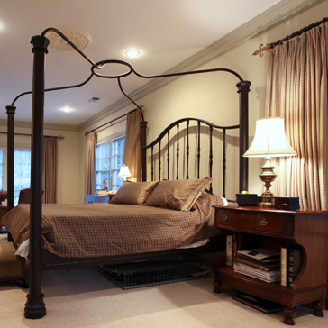 Cast Iron California King Canopy Bed Frame