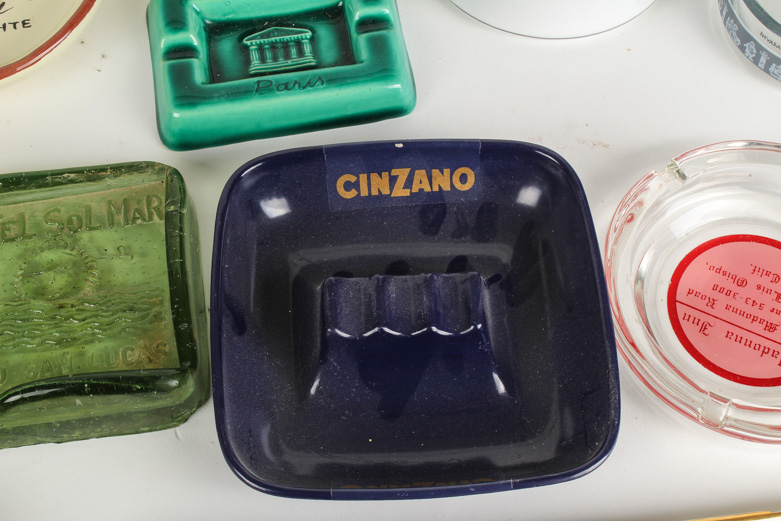 Collection of Vintage Advertising and California Pottery Ashtrays
