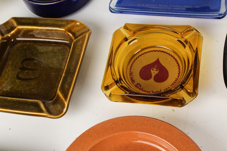 Collection of Vintage Advertising and California Pottery Ashtrays
