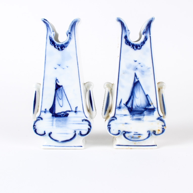 Delft Bud Vases