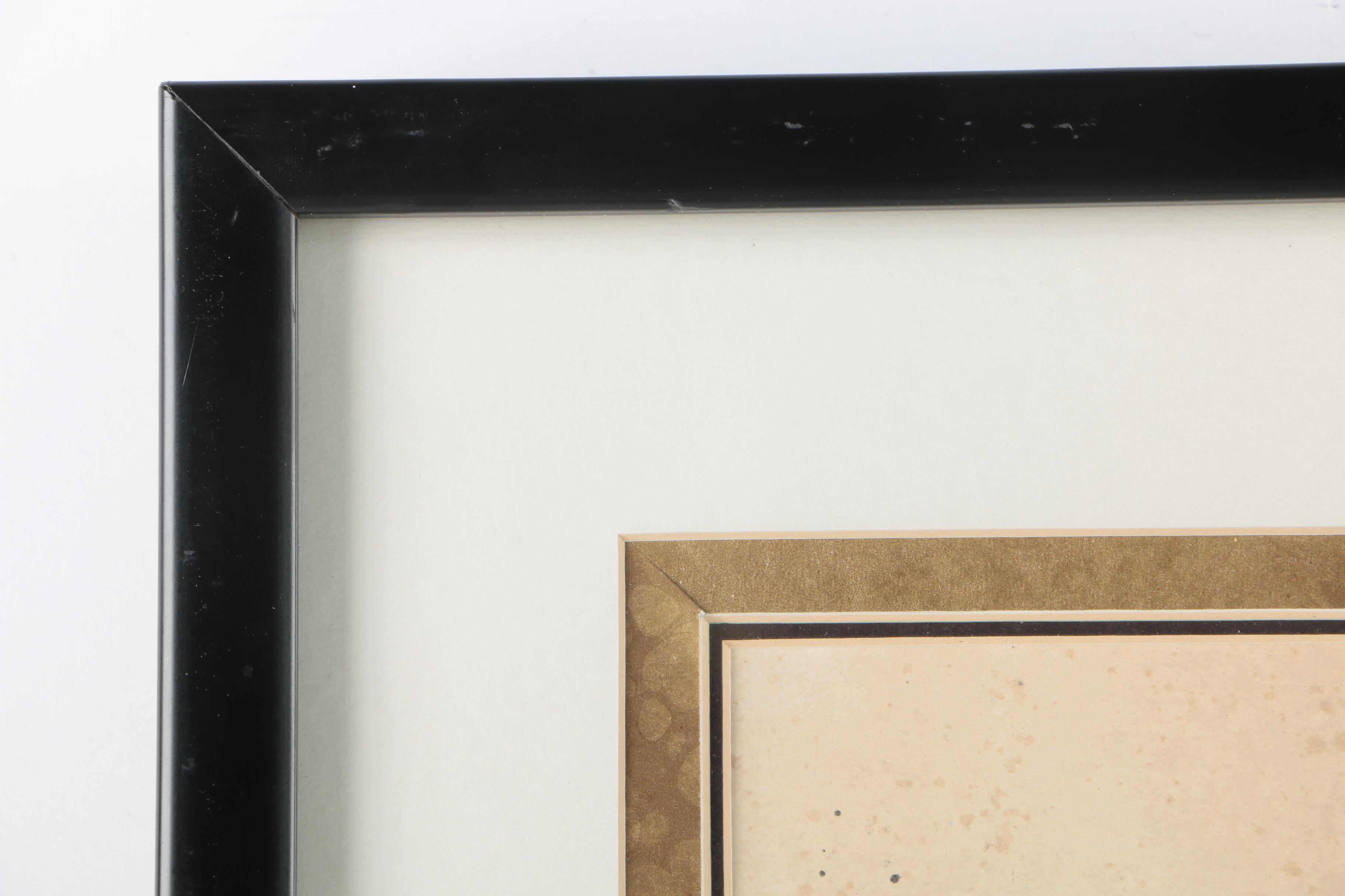 Lithograph "Wrought Iron Hansom Grille, France, 17th Century"