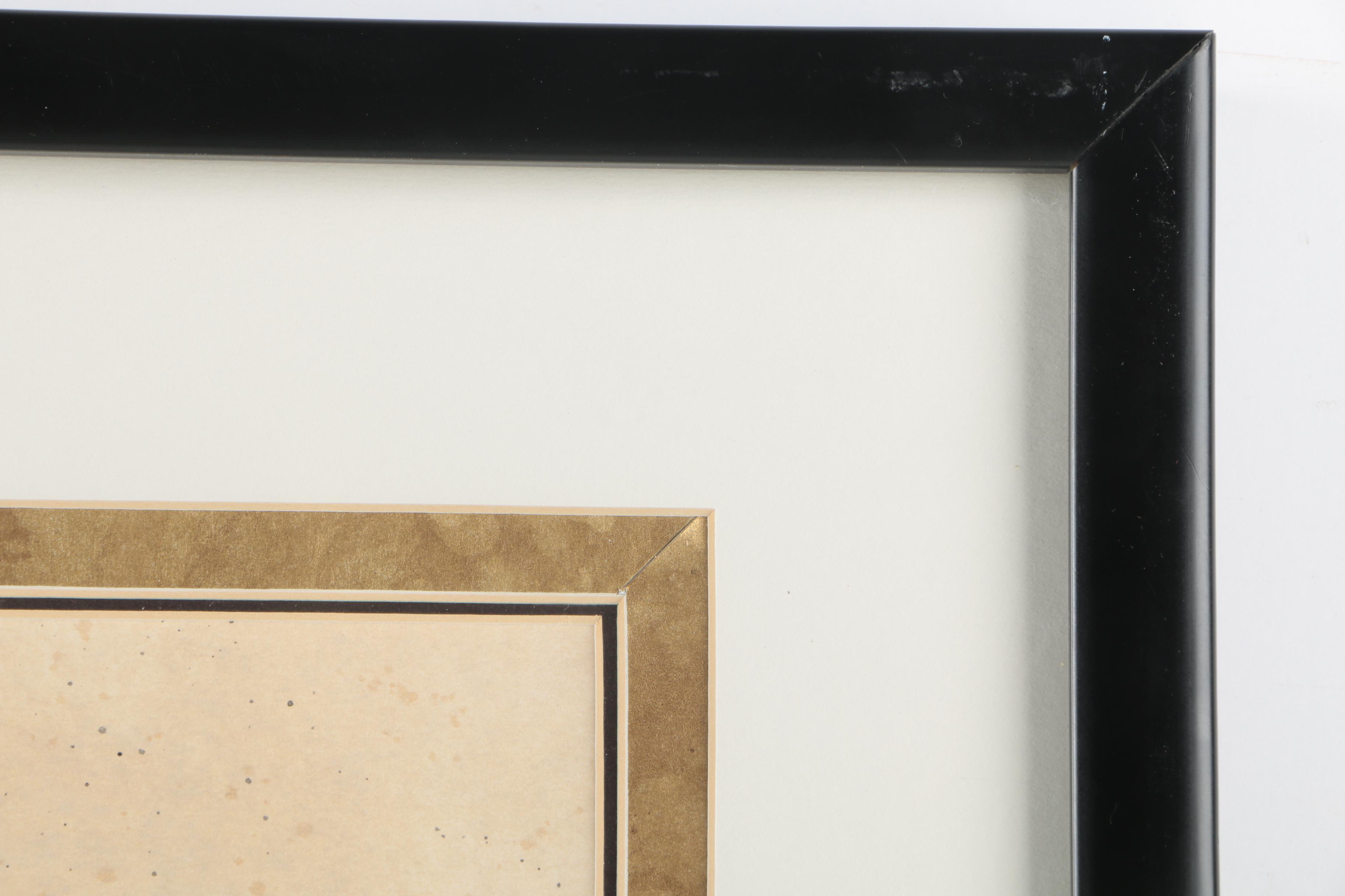 Lithograph "Wrought Iron Hansom Grille, France, 17th Century"