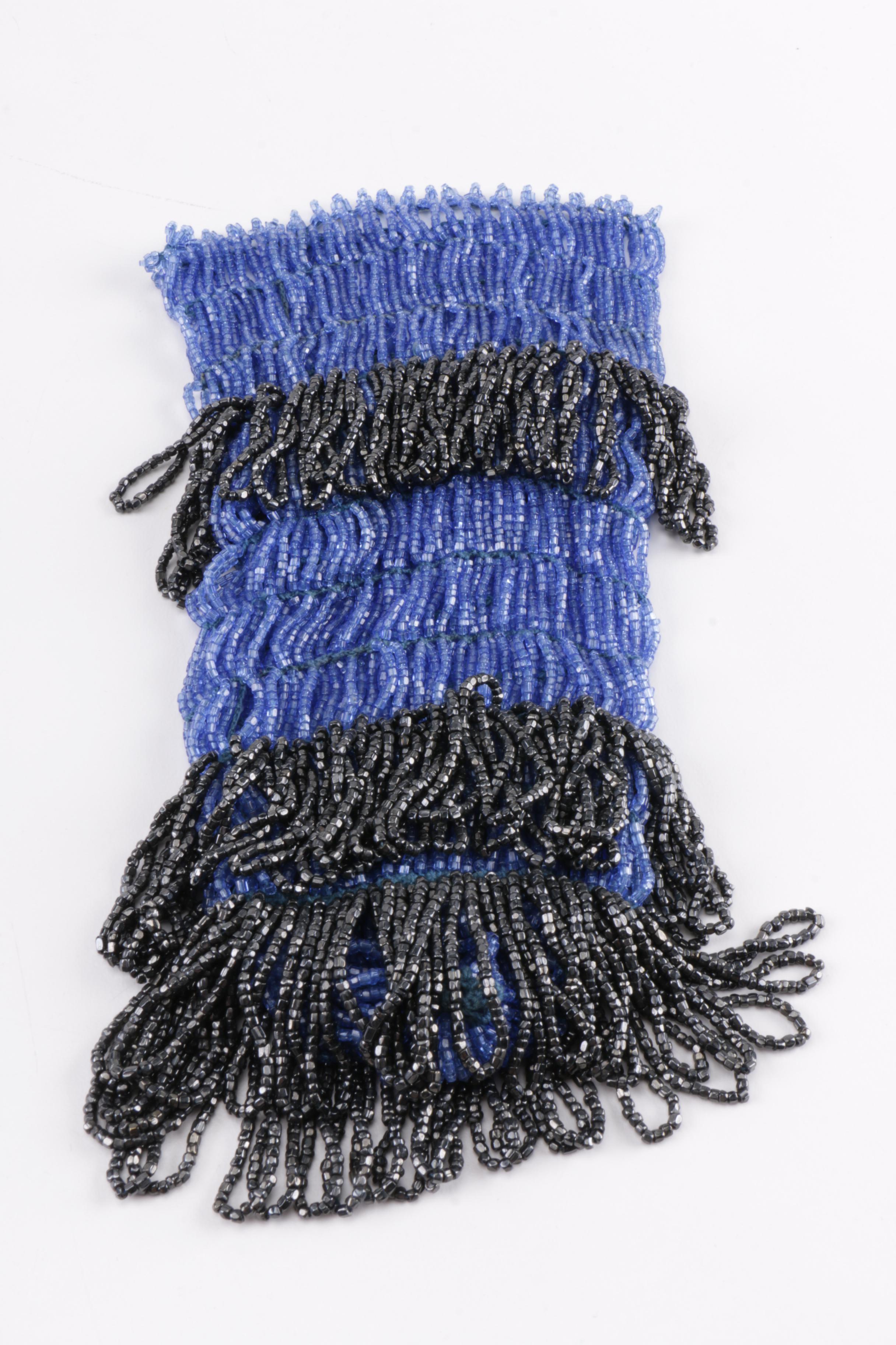 Vintage Beaded Bags and a Crocheted Bag With Shells