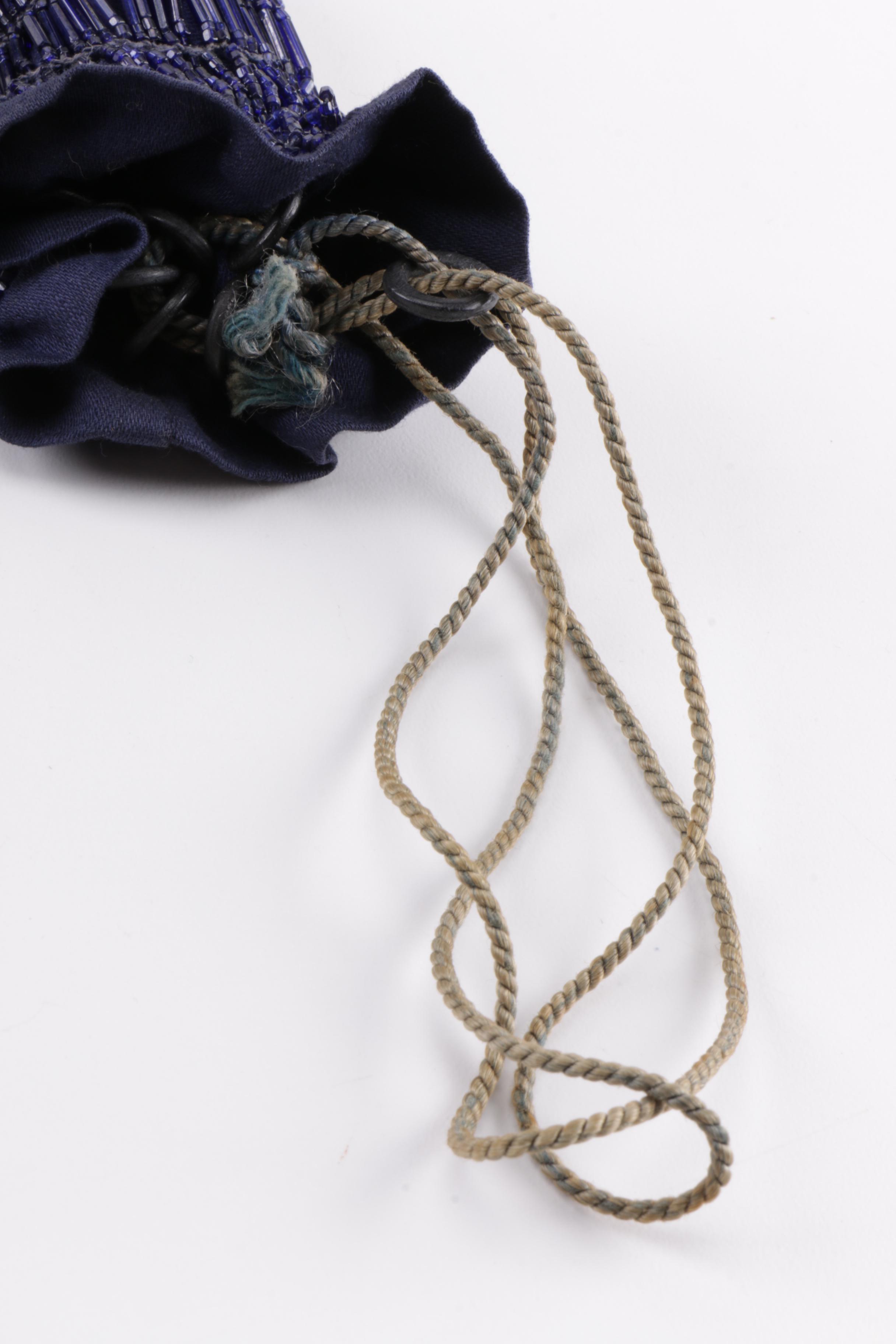 Vintage Beaded Bags and a Crocheted Bag With Shells