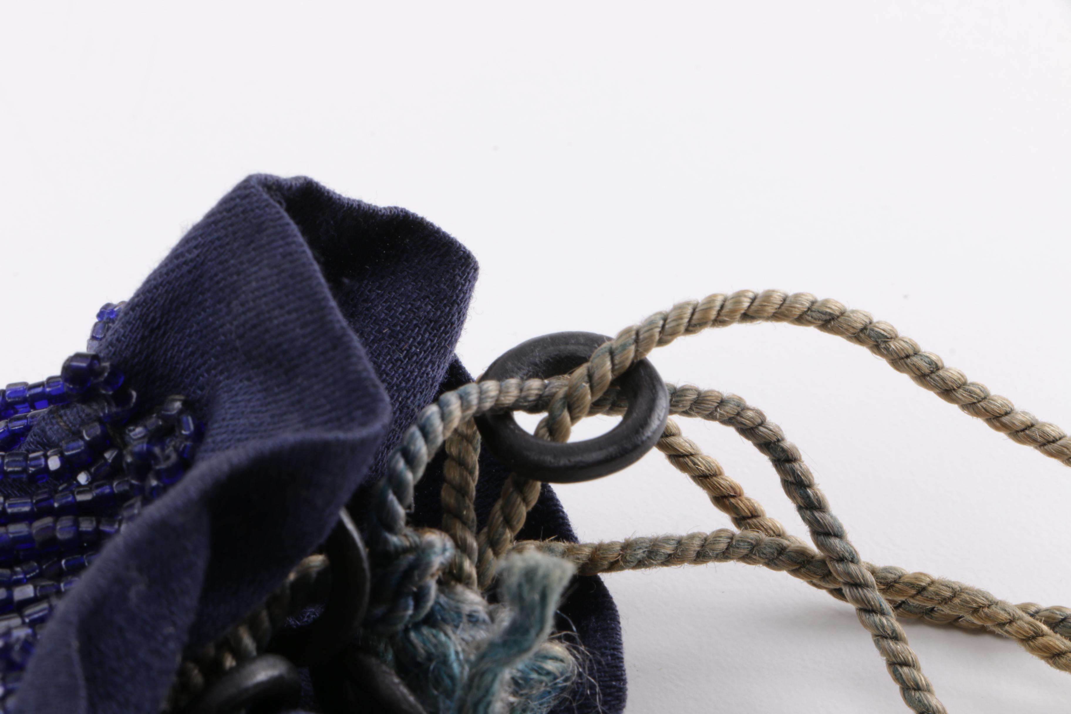 Vintage Beaded Bags and a Crocheted Bag With Shells