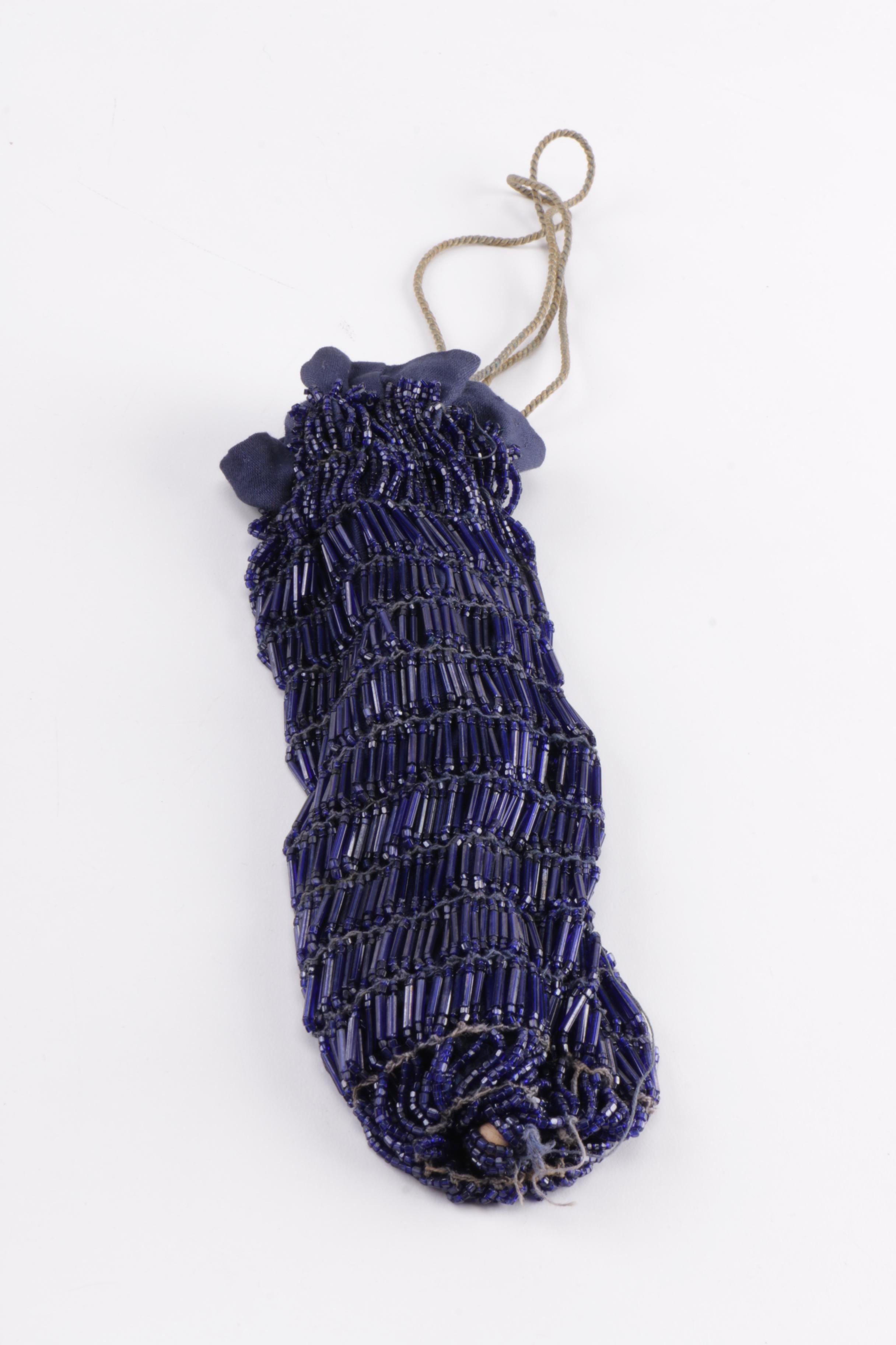 Vintage Beaded Bags and a Crocheted Bag With Shells