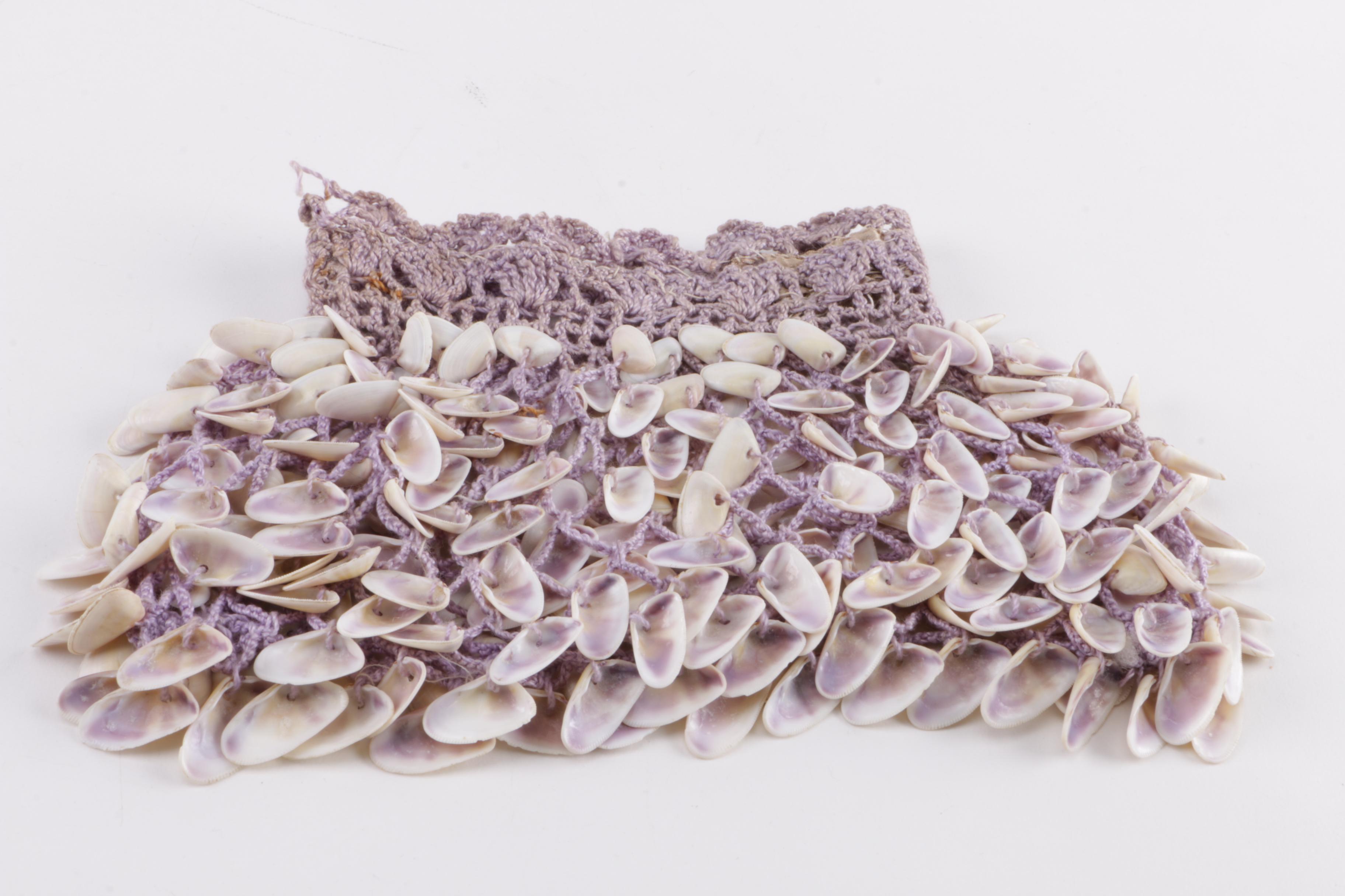 Vintage Beaded Bags and a Crocheted Bag With Shells