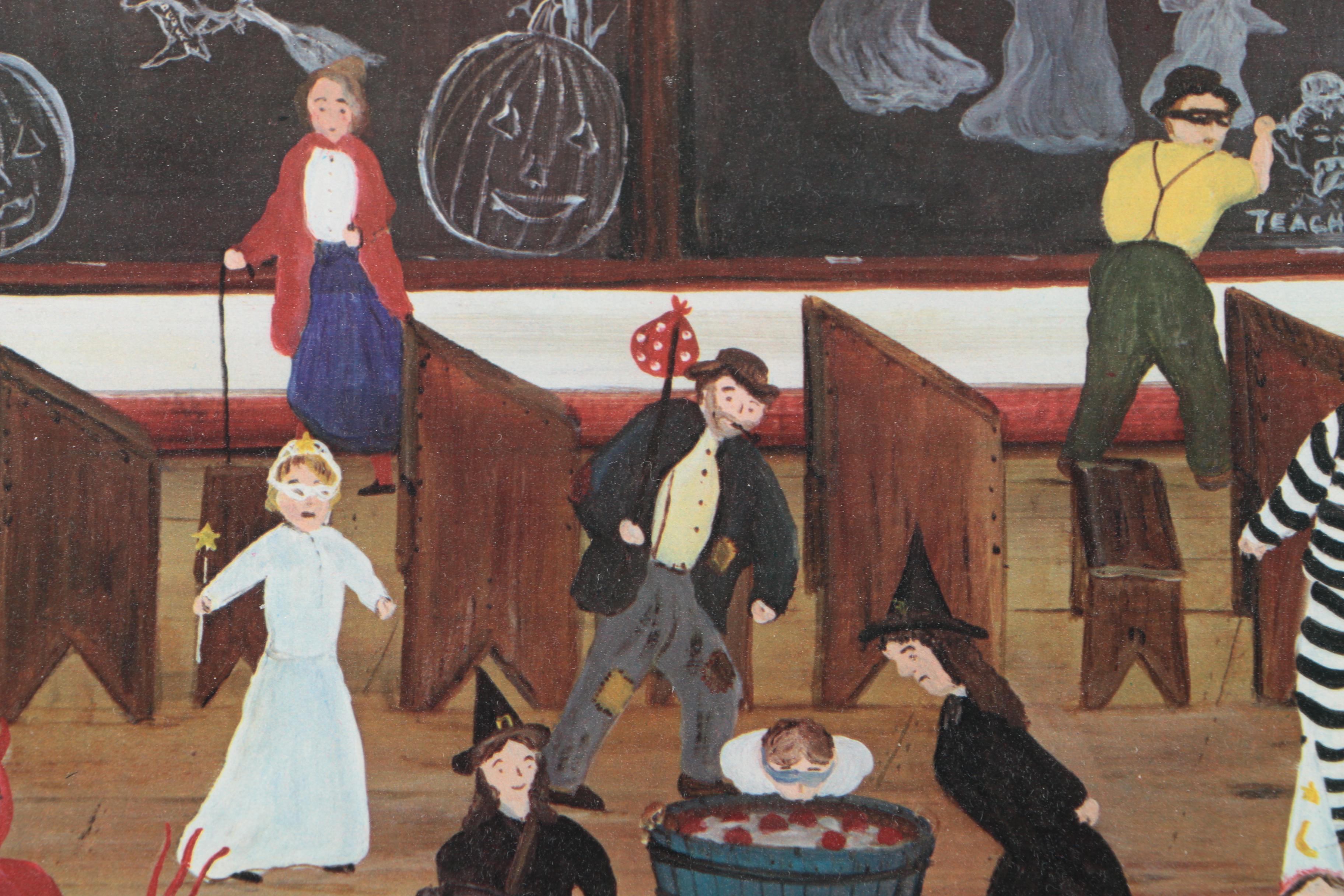 Will Moses Limited Edition Giclee on Paper "Halloween School"