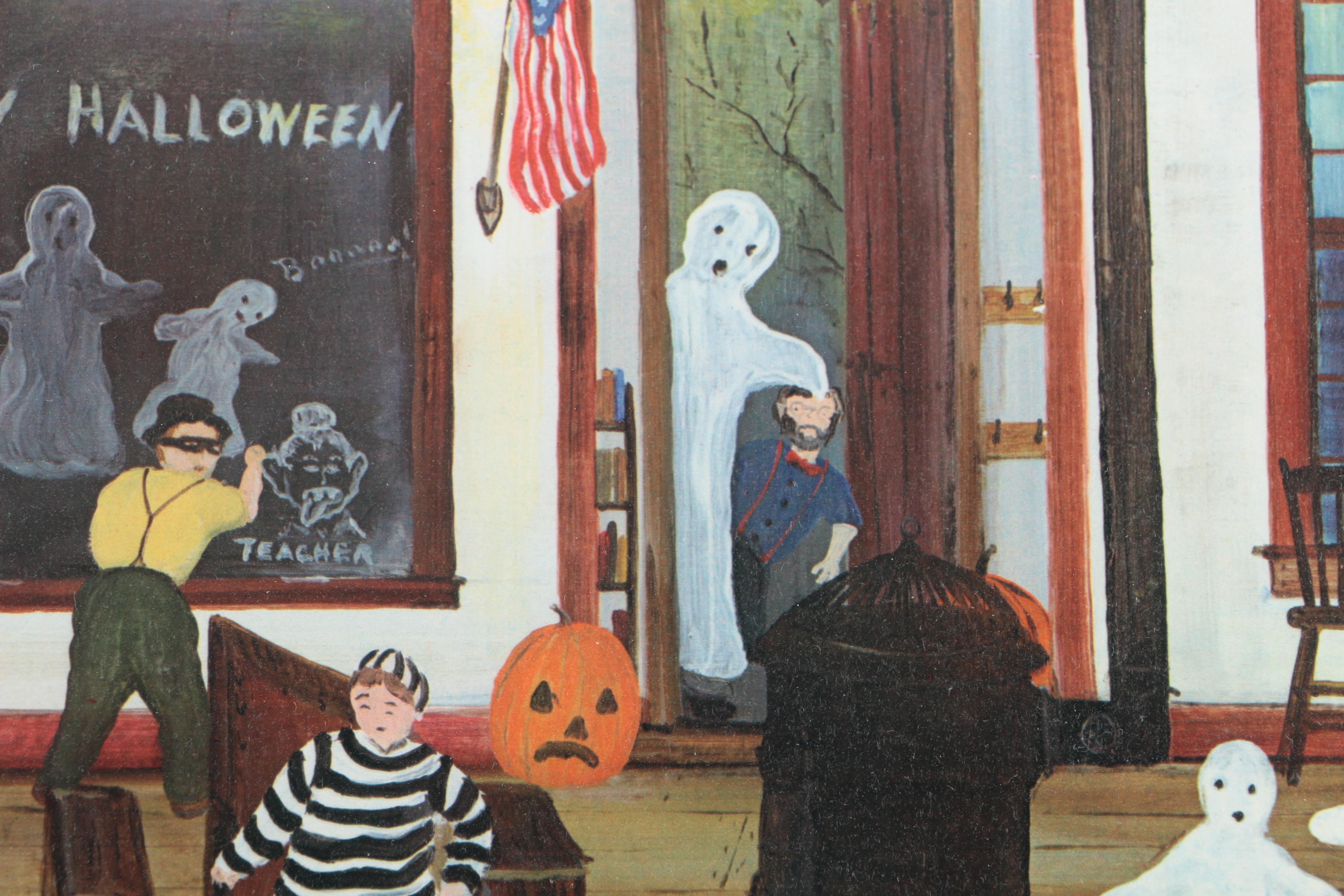 Will Moses Limited Edition Giclee on Paper "Halloween School"