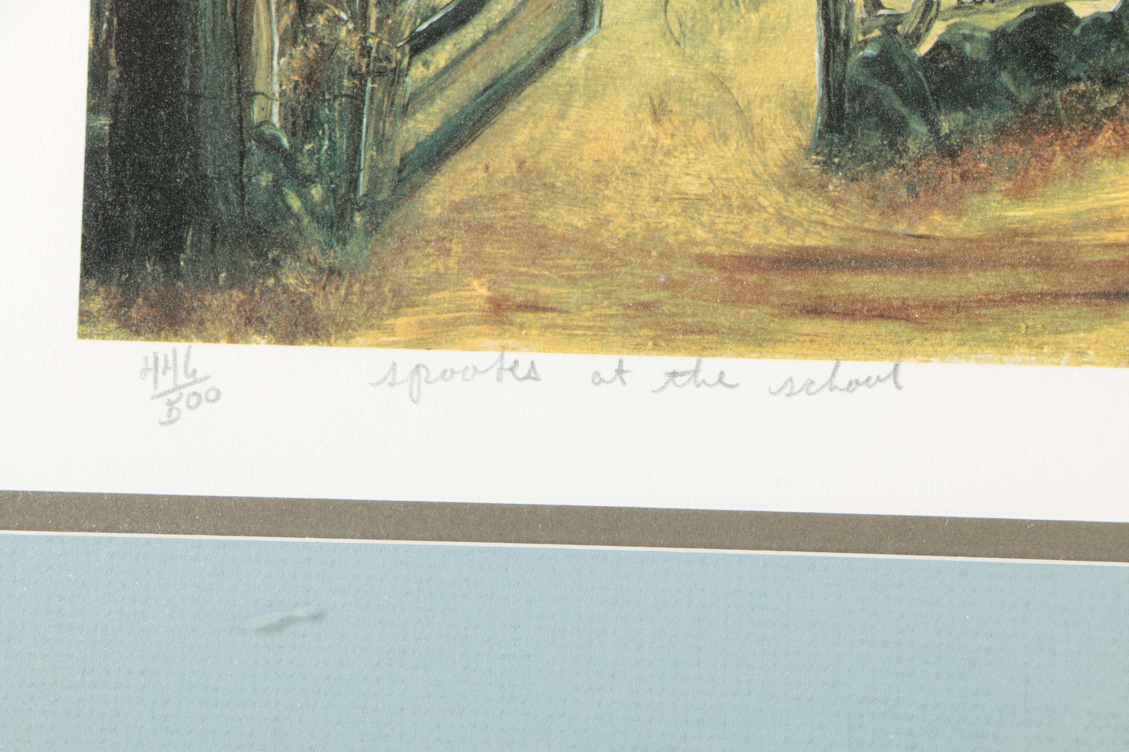 Will Moses Limited Edition Giclee on Paper "Spooks at the School"