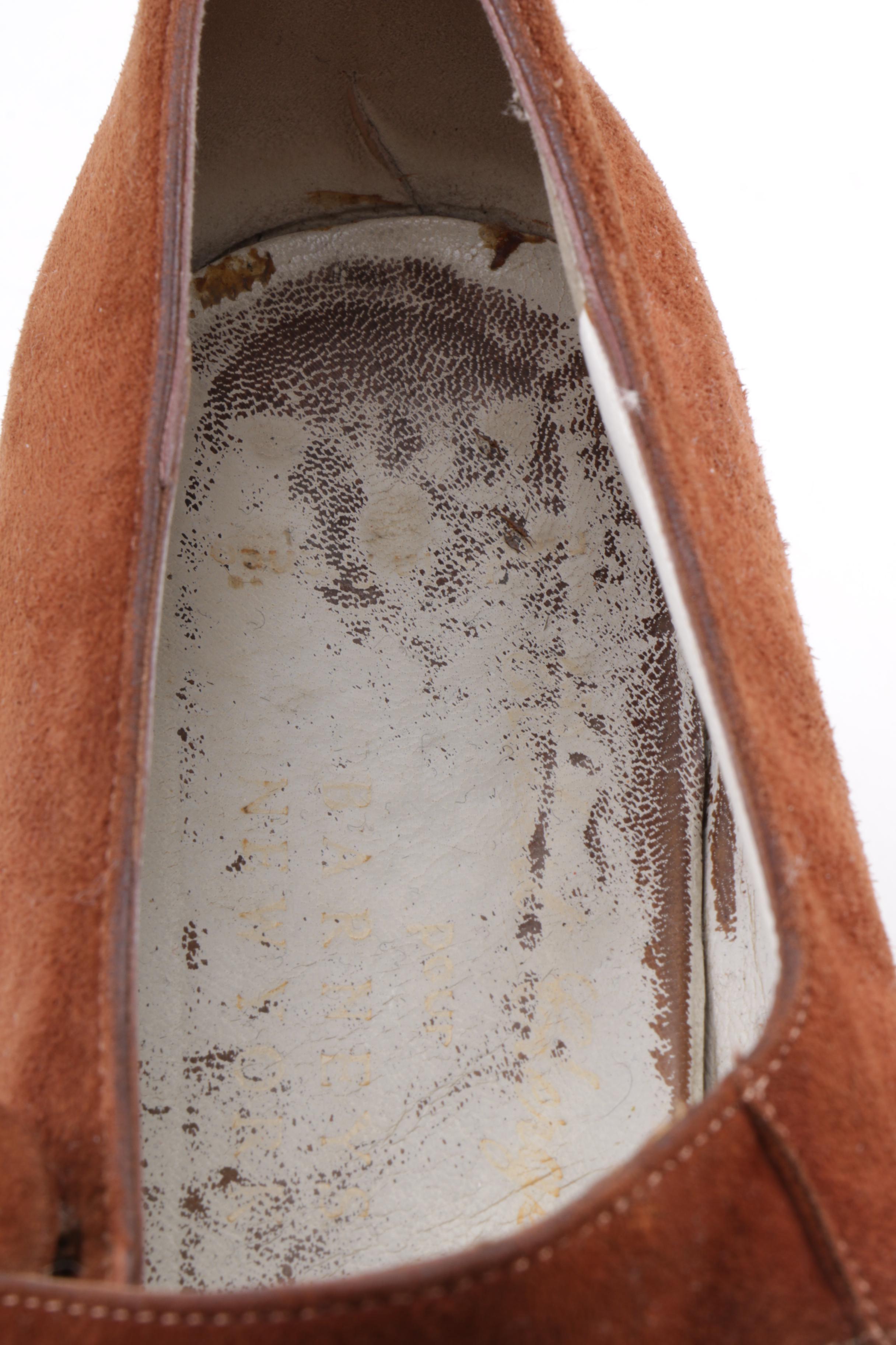 Robert Clergerie Suede Heeled Loafers