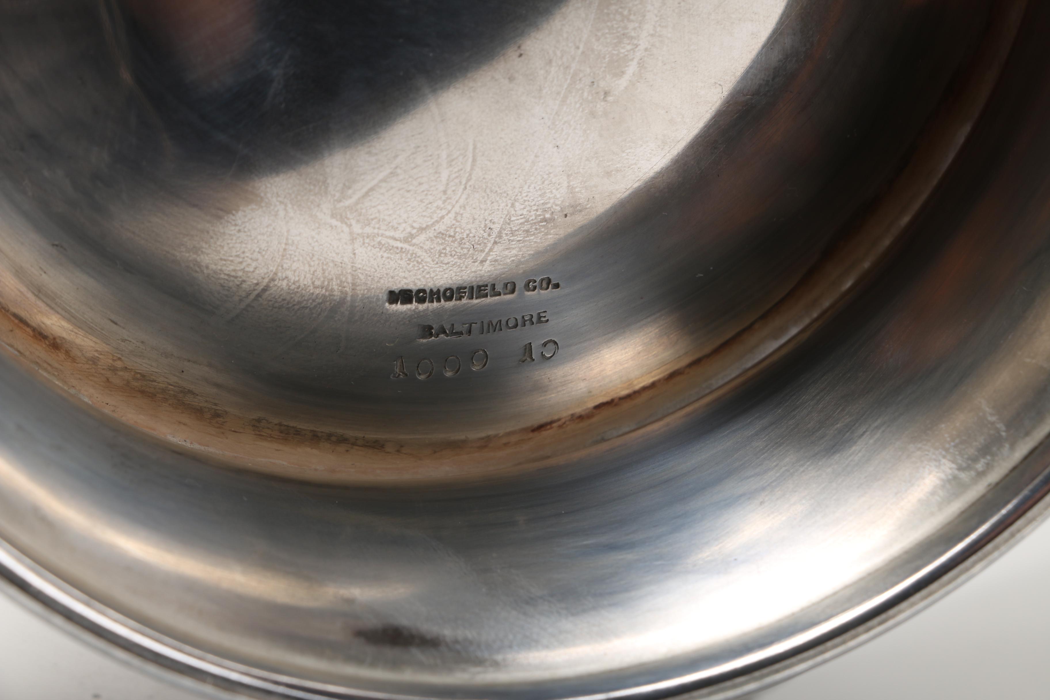 Schofield Co. Vintage Sterling Silver Trophy Dish