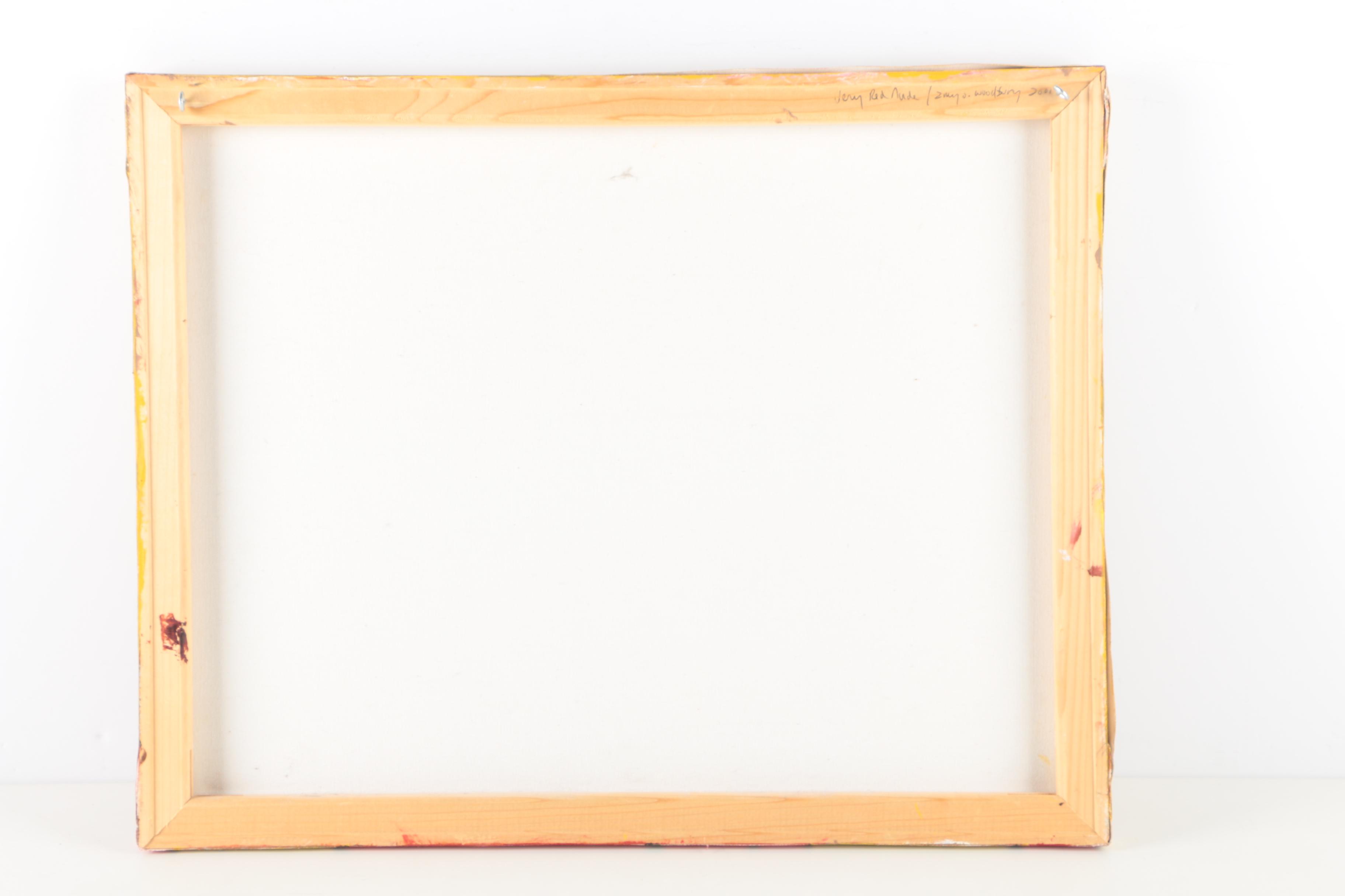 Amy Woodbury Oil on Canvas "Very Red Nude"