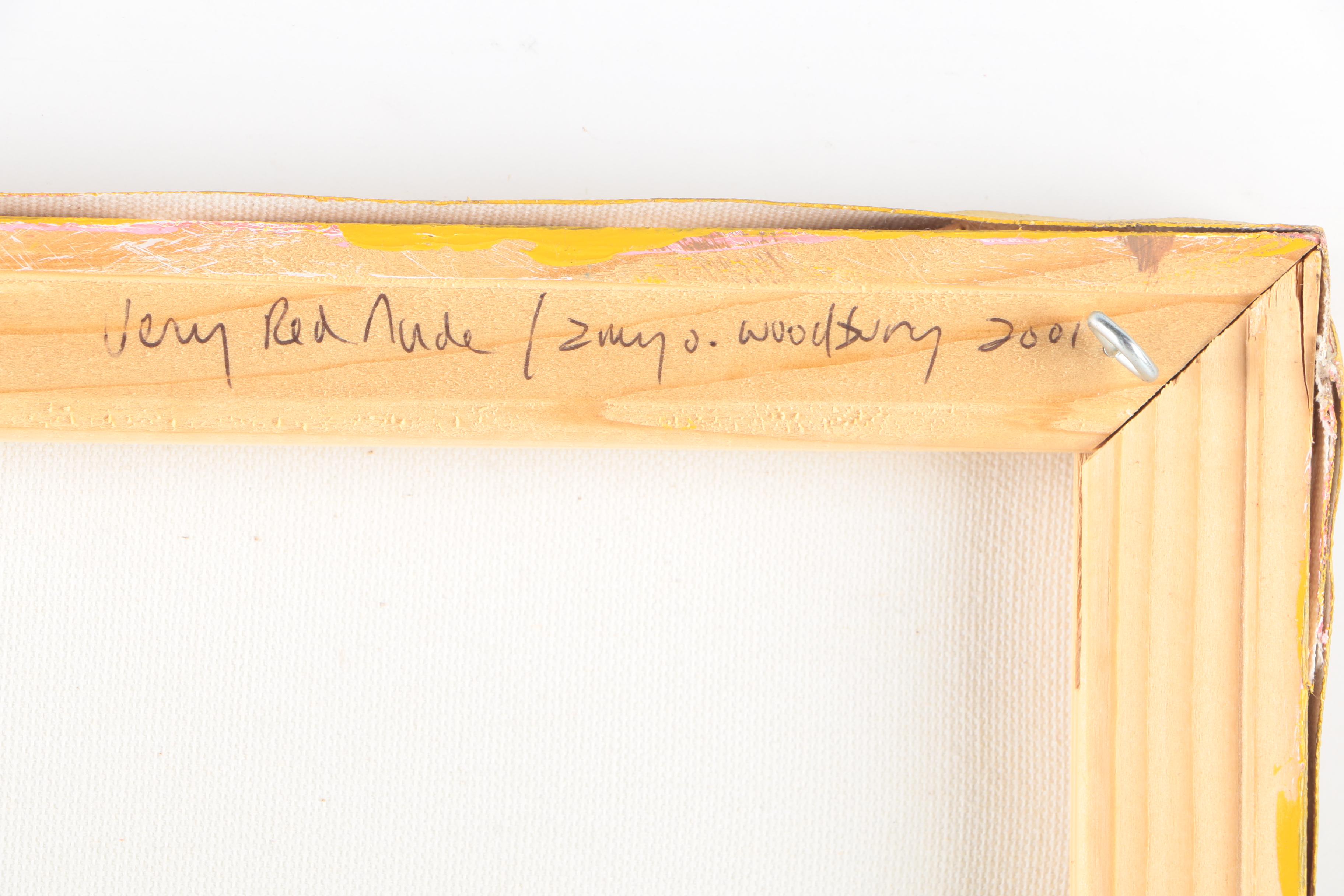 Amy Woodbury Oil on Canvas "Very Red Nude"