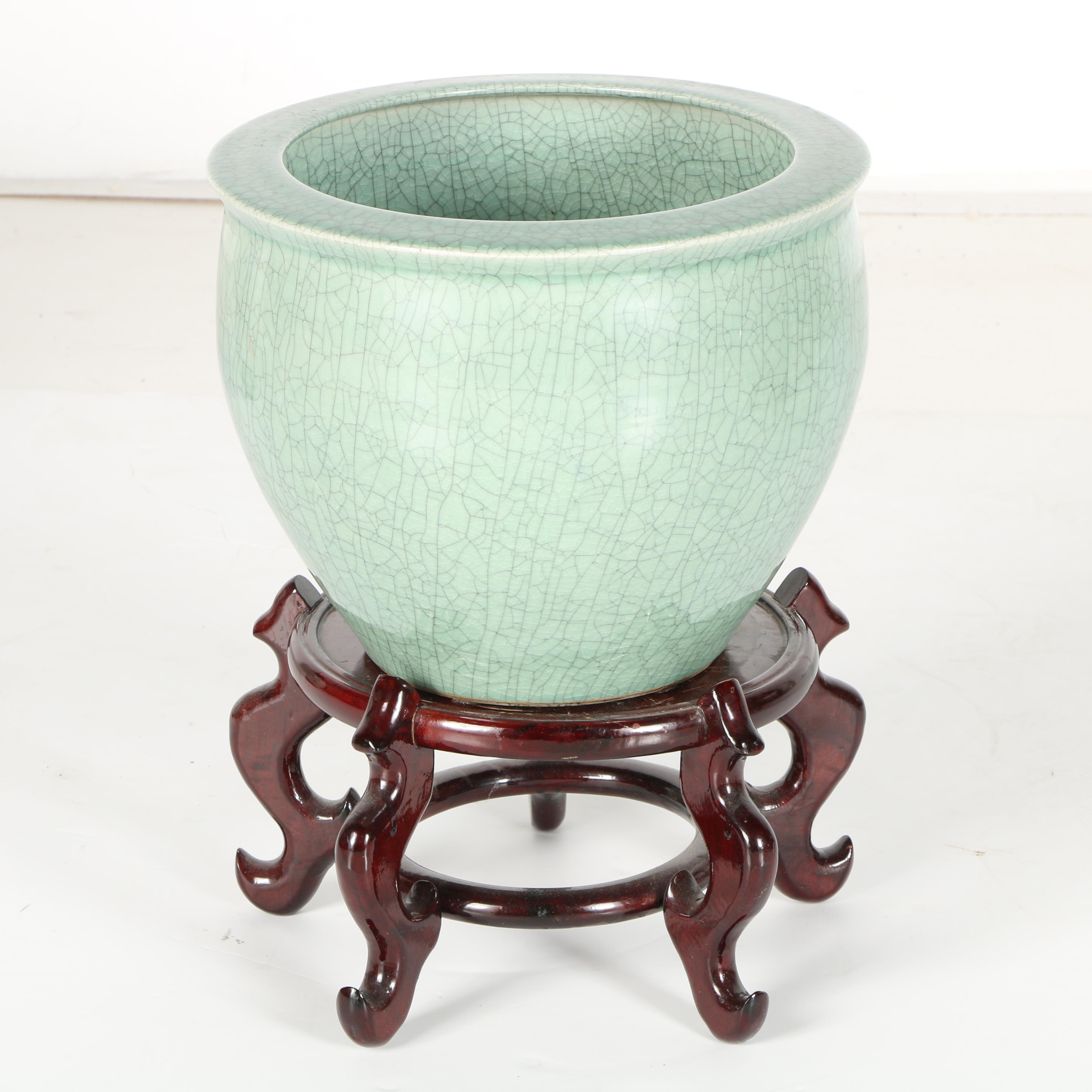 Asian-Inspired Planters on Stands