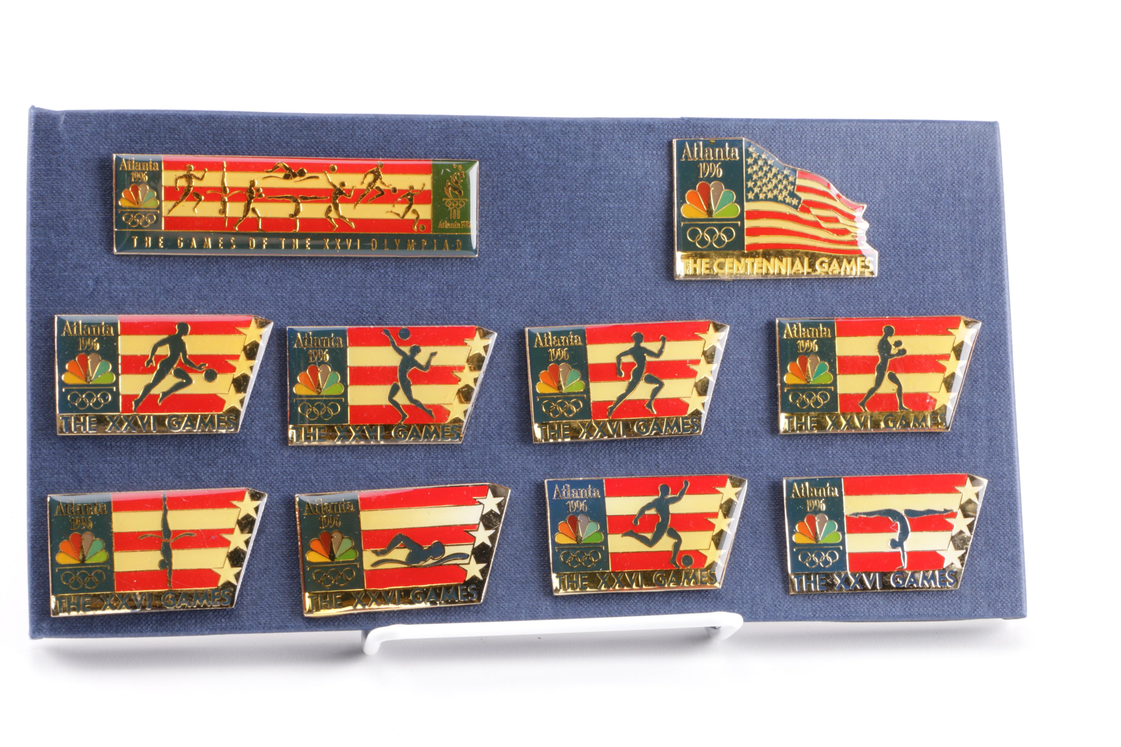 1996 Atlanta Centennial Games Olympic Pin Set