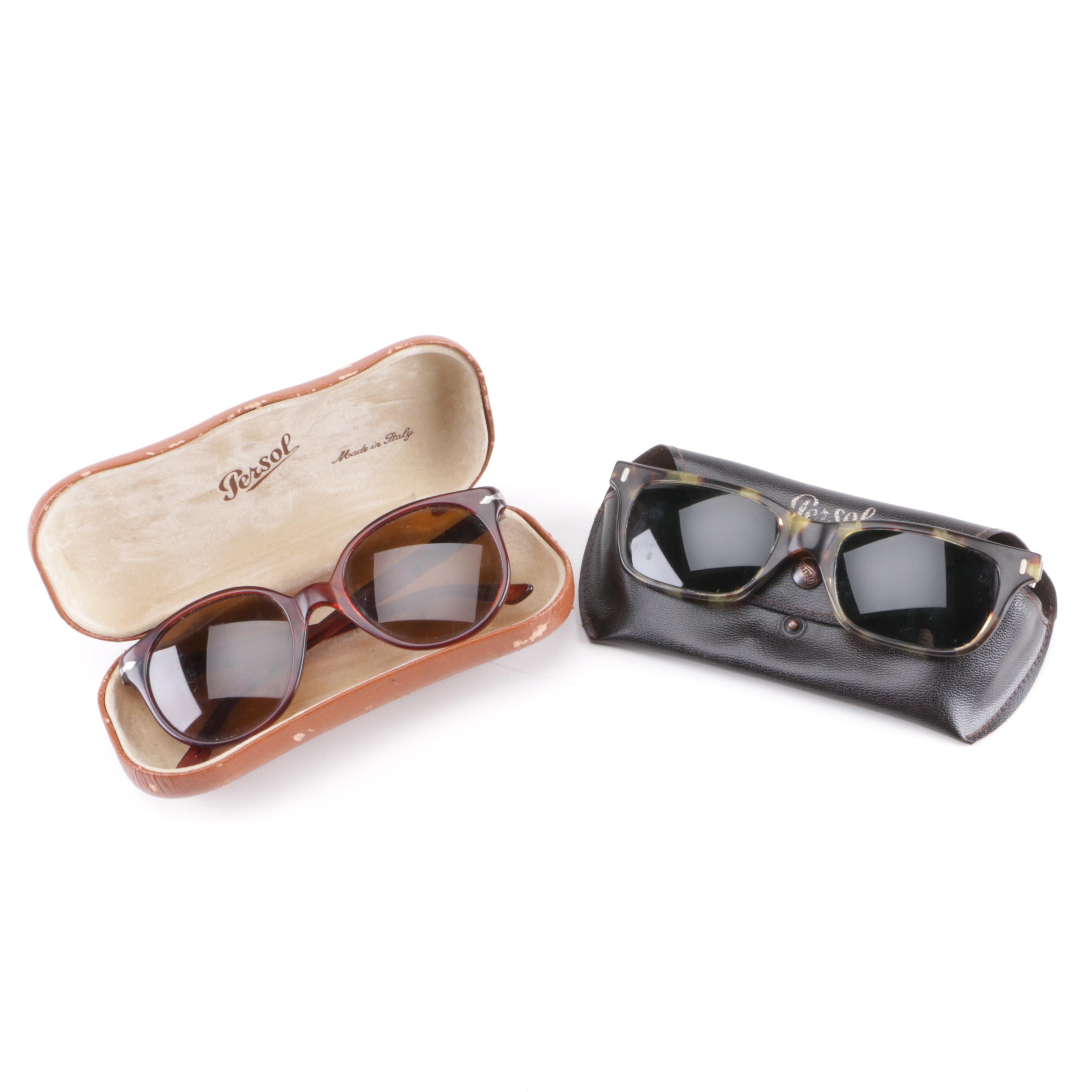Two Pairs of Vintage Persol Sunglasses