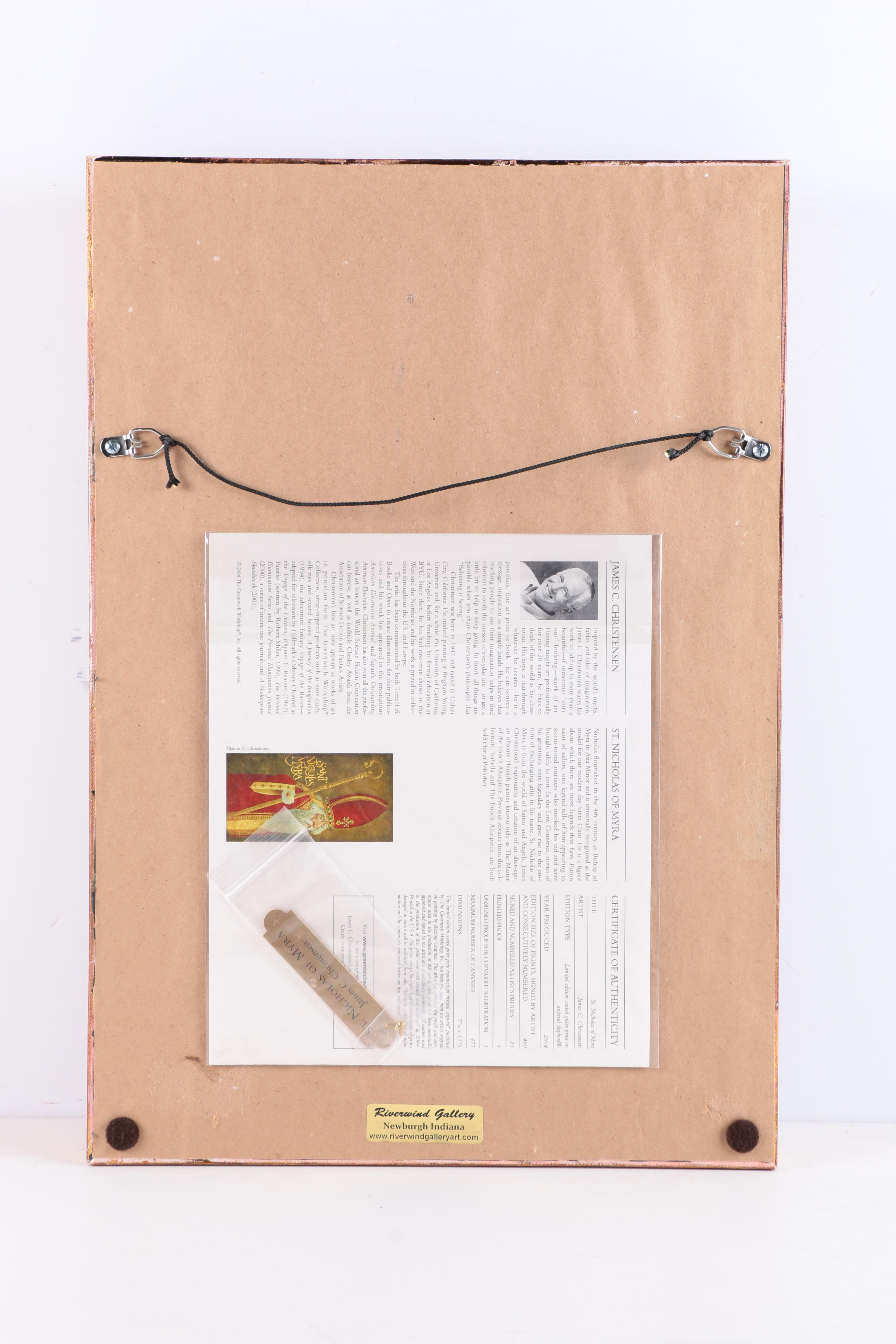 James C. Christensen Limited Edition Giclee "Saint Nicholas of Myra"