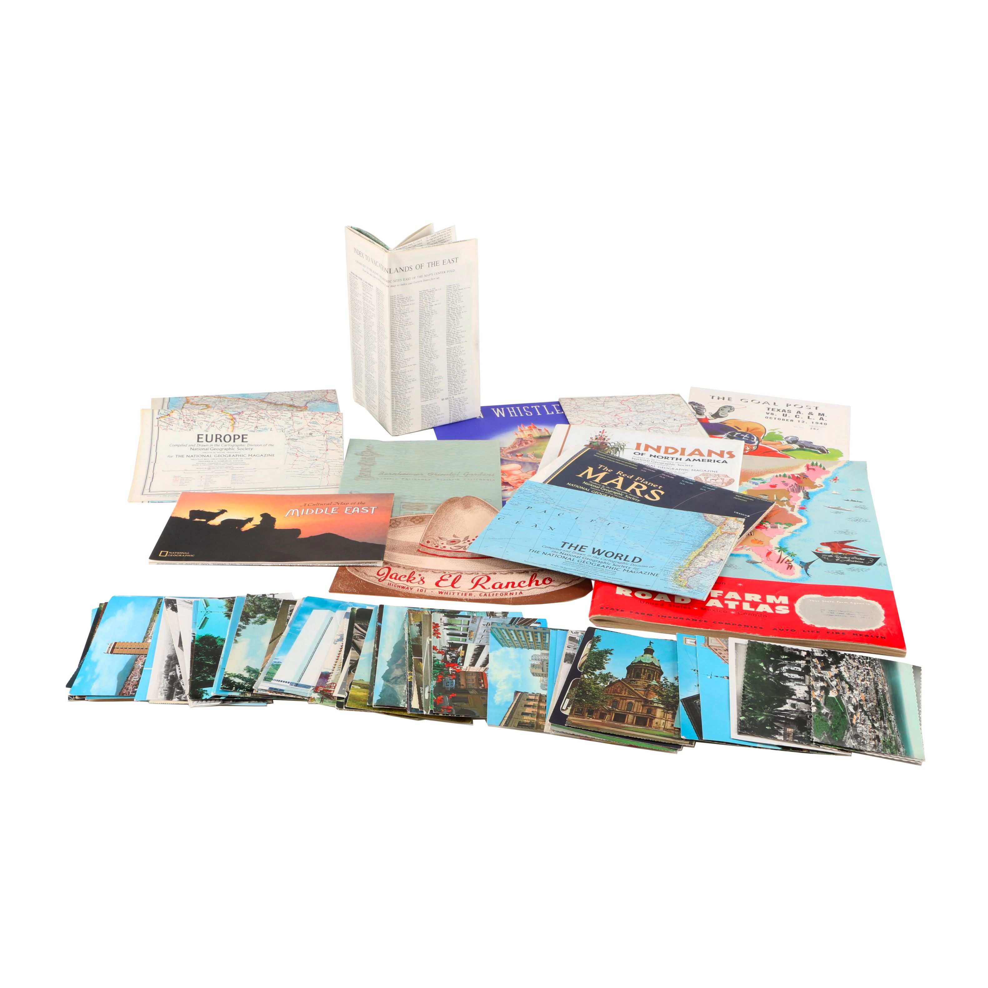 Circa 1960s-1970s Paper Vacation Memorabilia