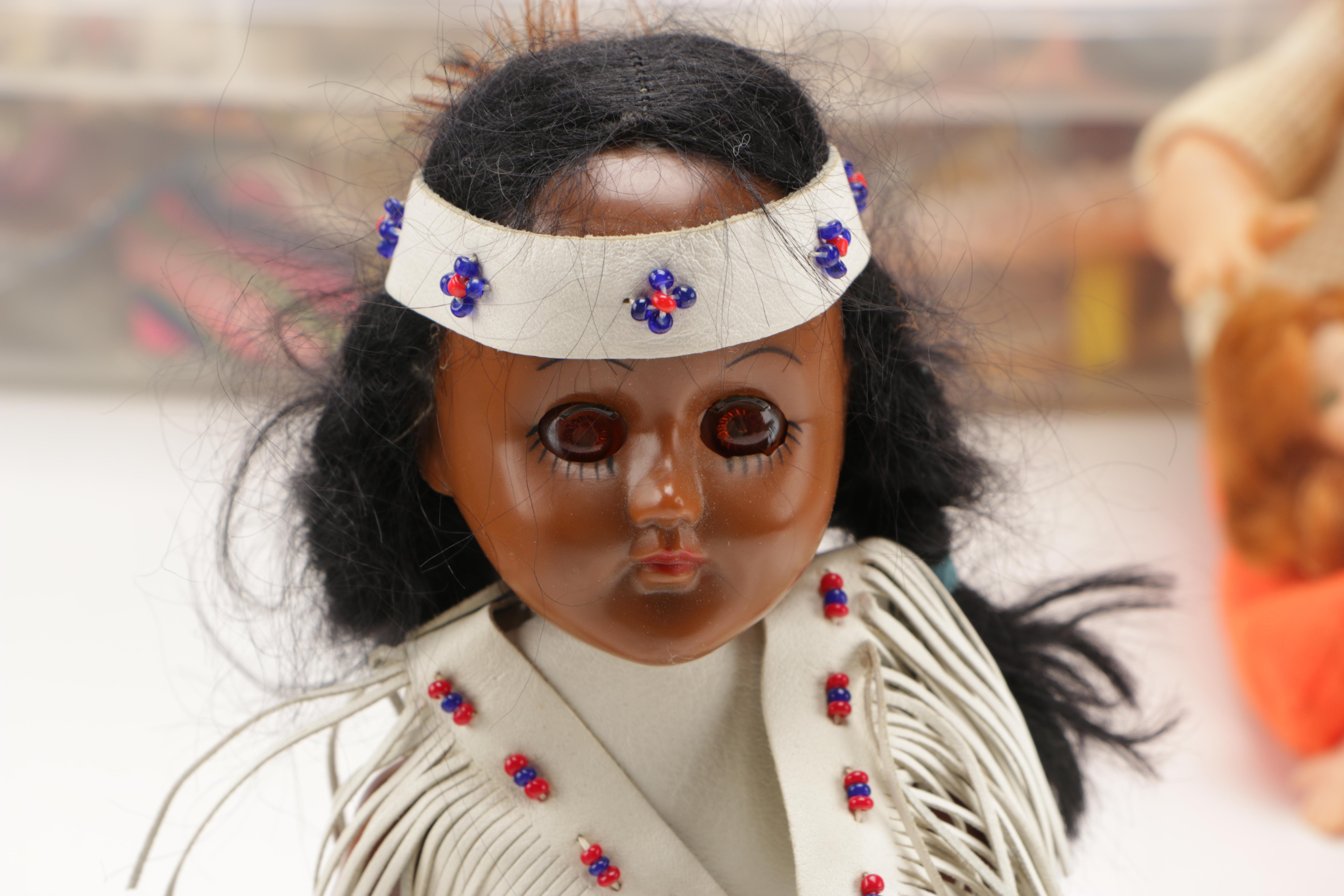 Vintage Dolls With Accessories Including 1967 Tiny Thumbelina