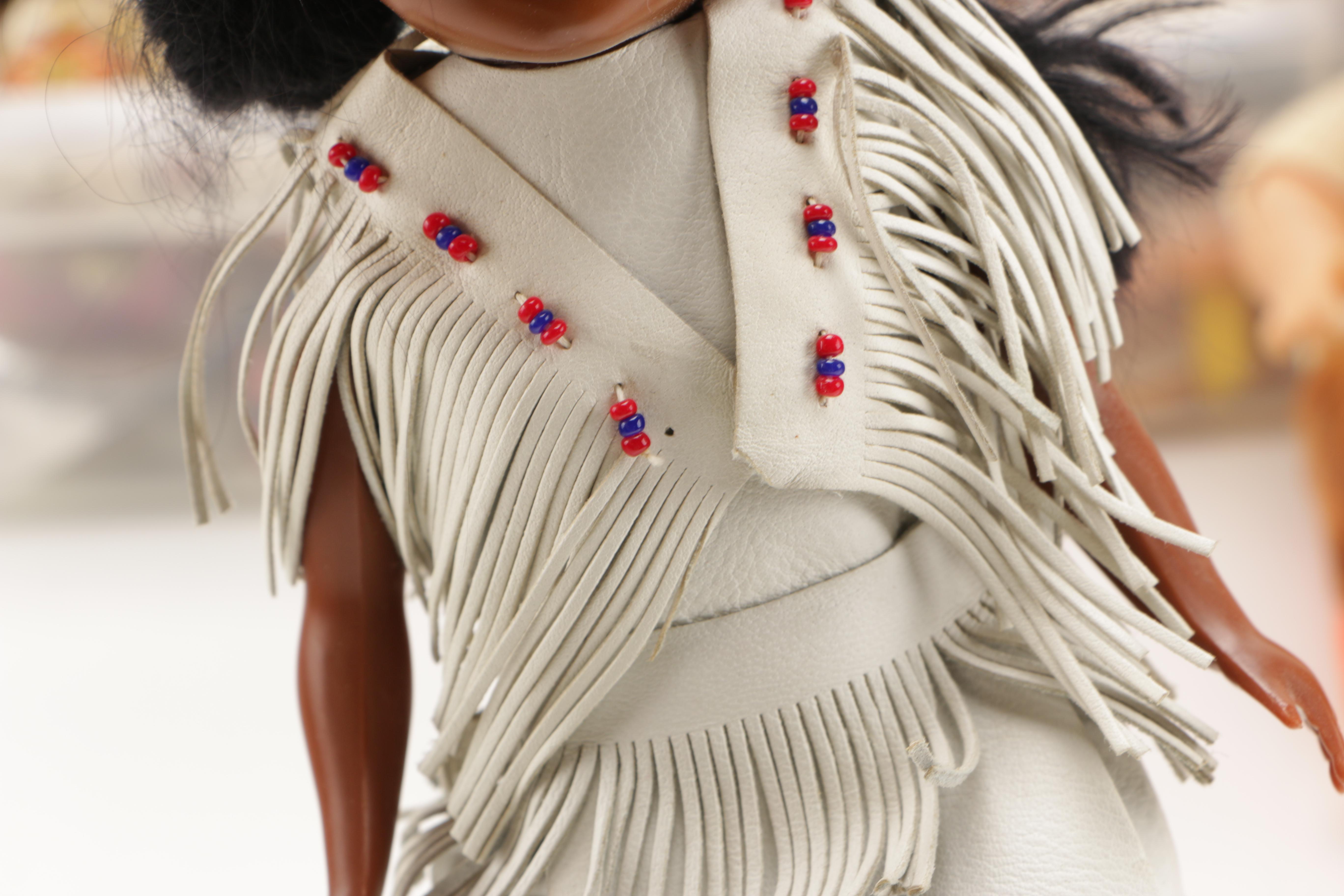 Vintage Dolls With Accessories Including 1967 Tiny Thumbelina