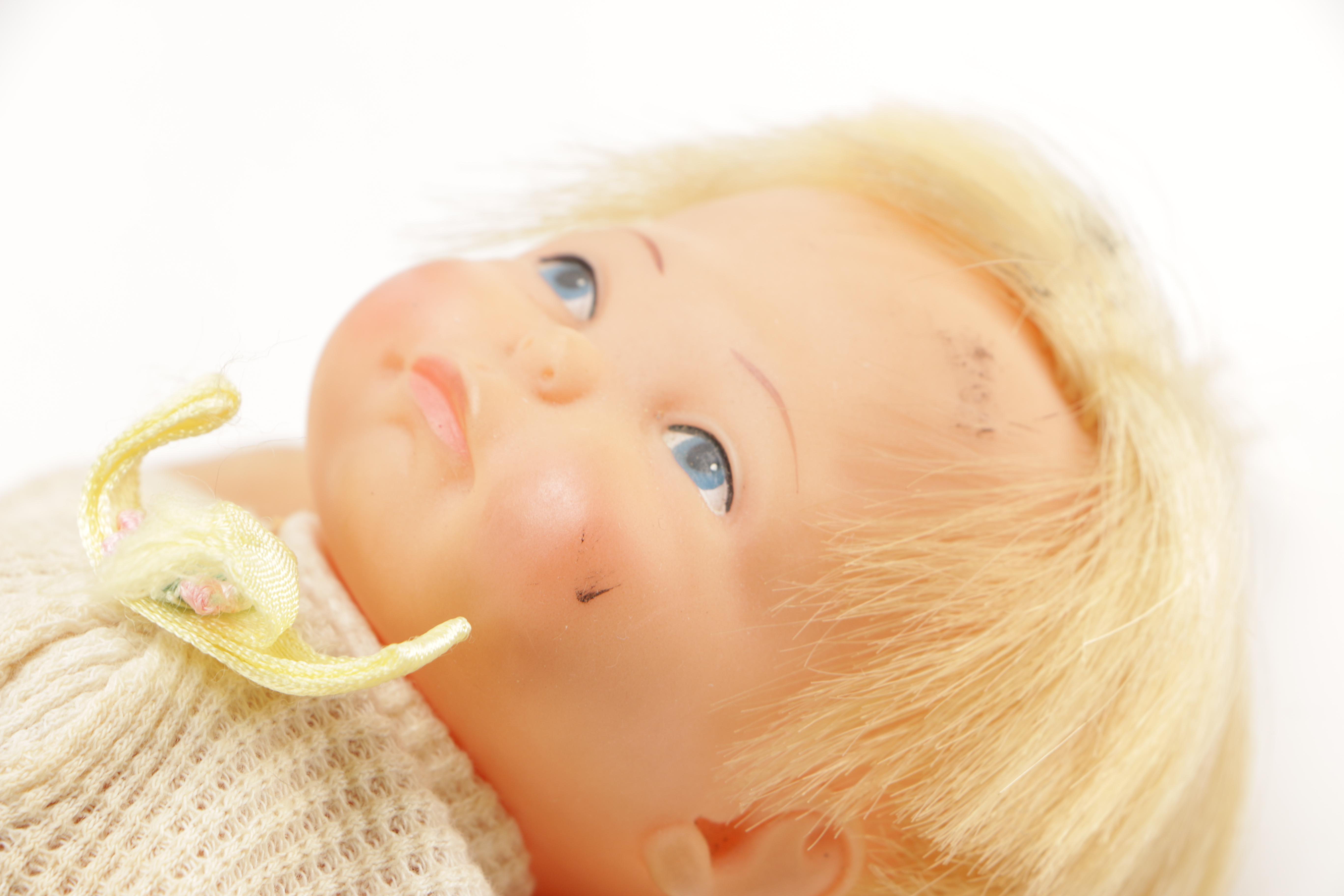 Vintage Dolls With Accessories Including 1967 Tiny Thumbelina