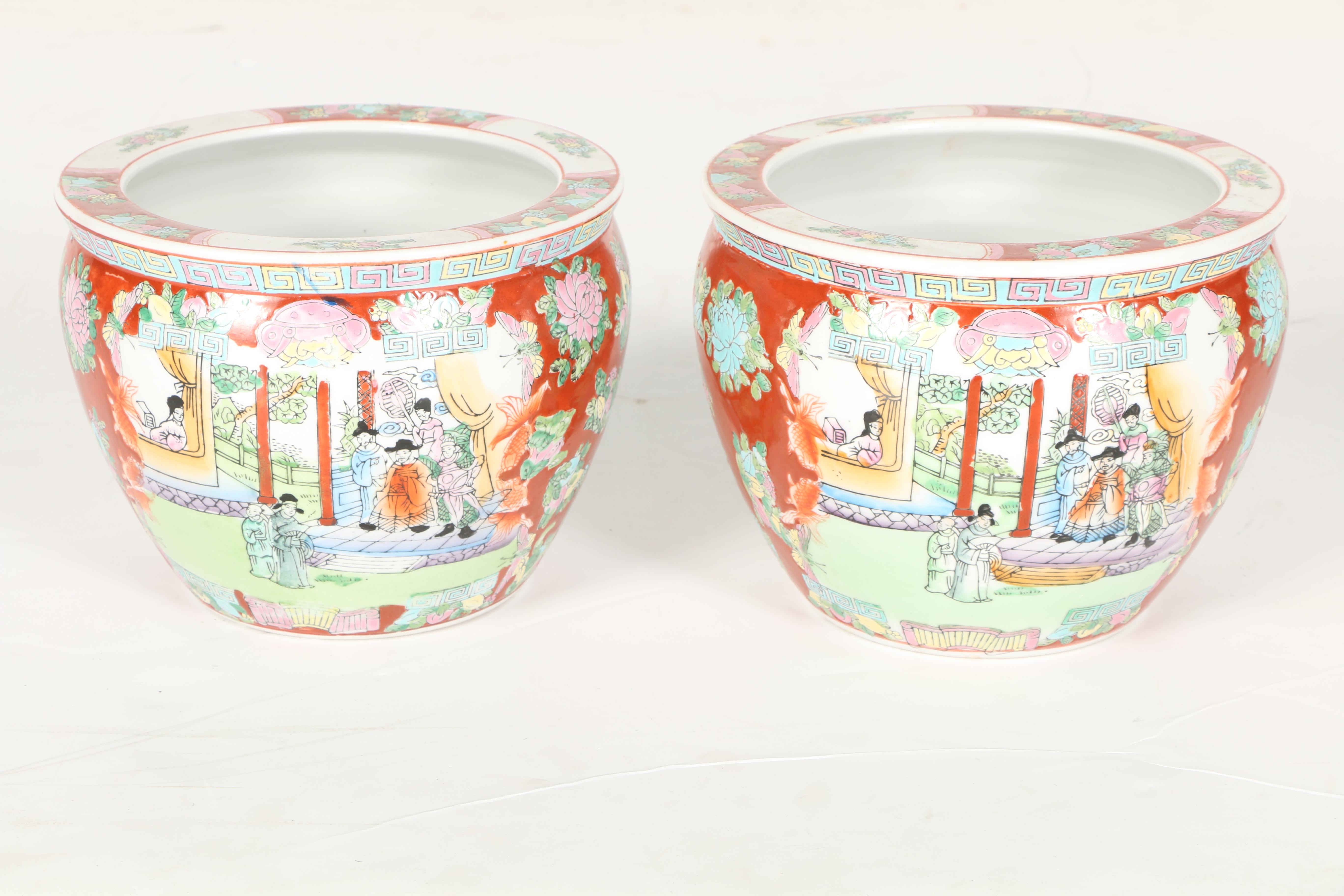 Ceramic Chinoiserie Pottery Including Lucky Dragon Pottery