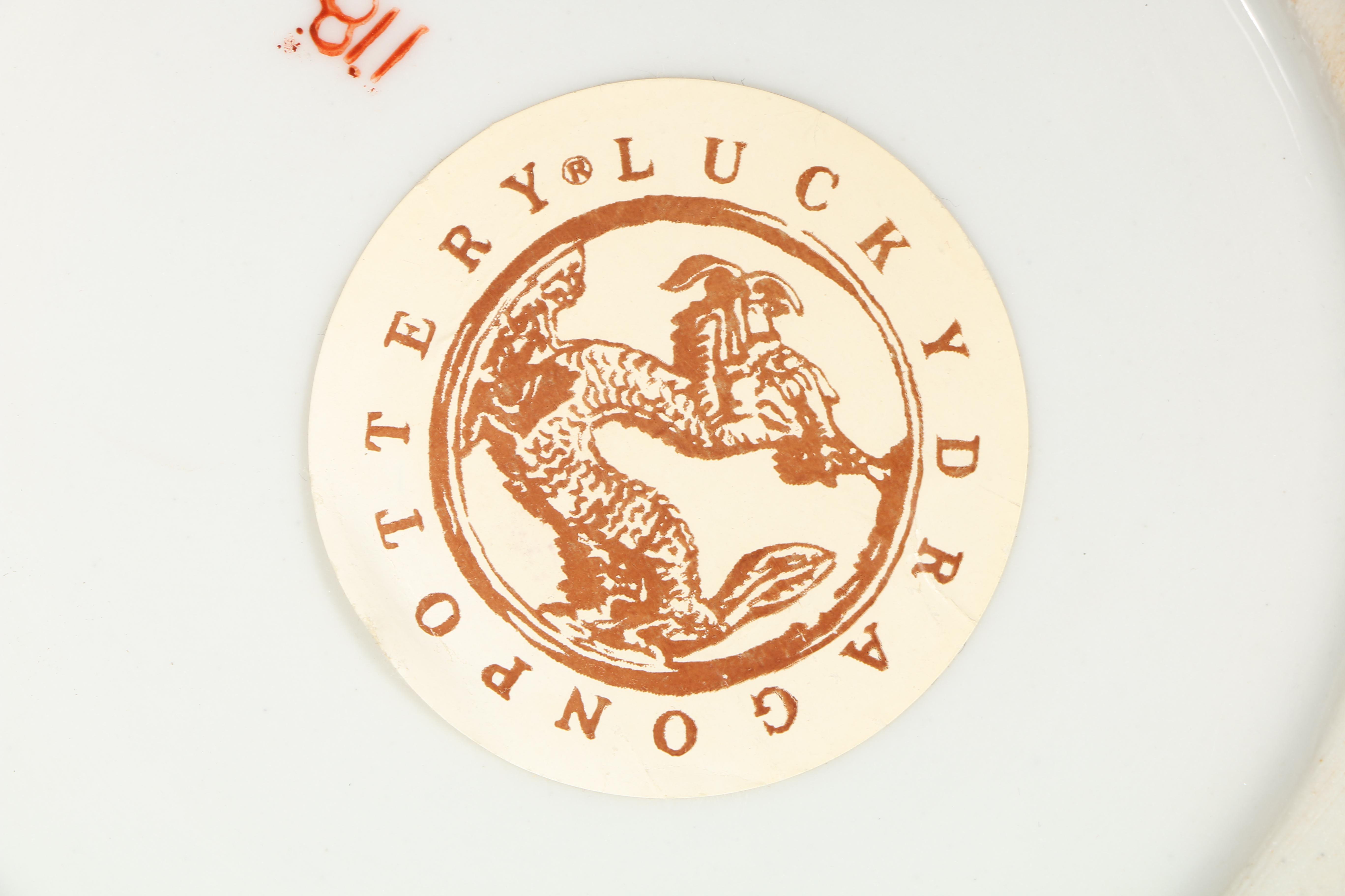 Ceramic Chinoiserie Pottery Including Lucky Dragon Pottery