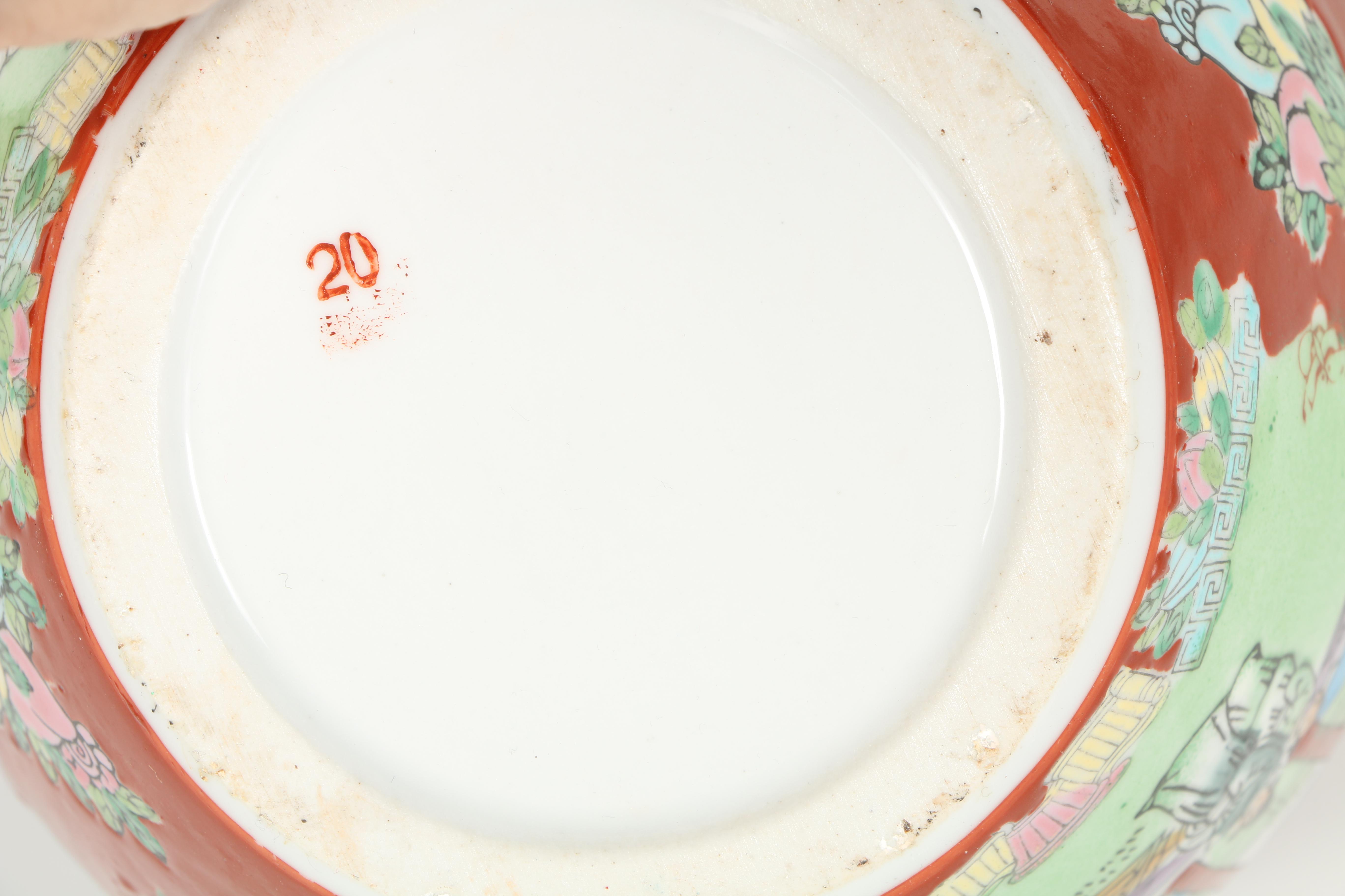 Ceramic Chinoiserie Pottery Including Lucky Dragon Pottery