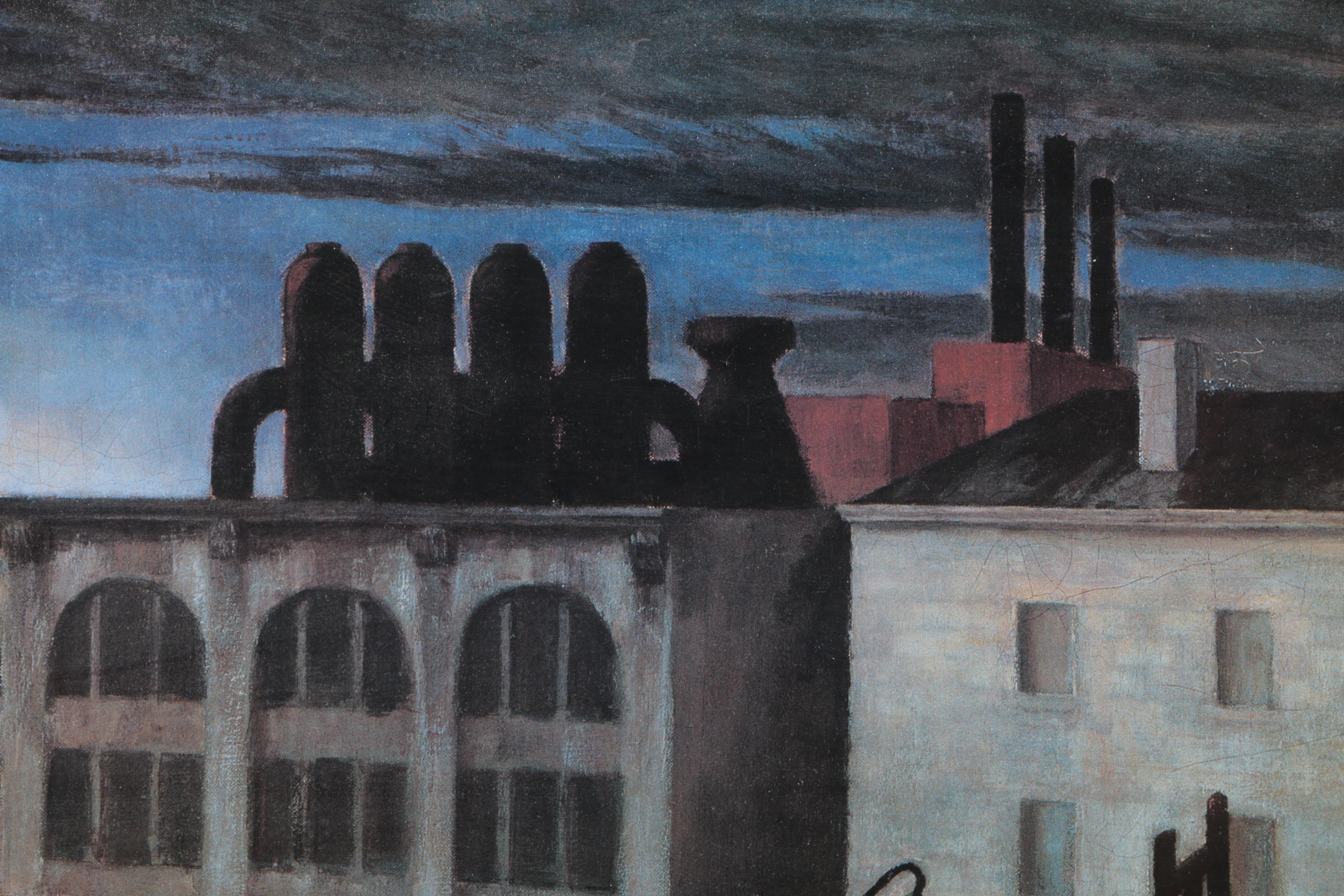 Offset Lithograph Poster After Edward Hopper's "Dawn in Pennsylvania"