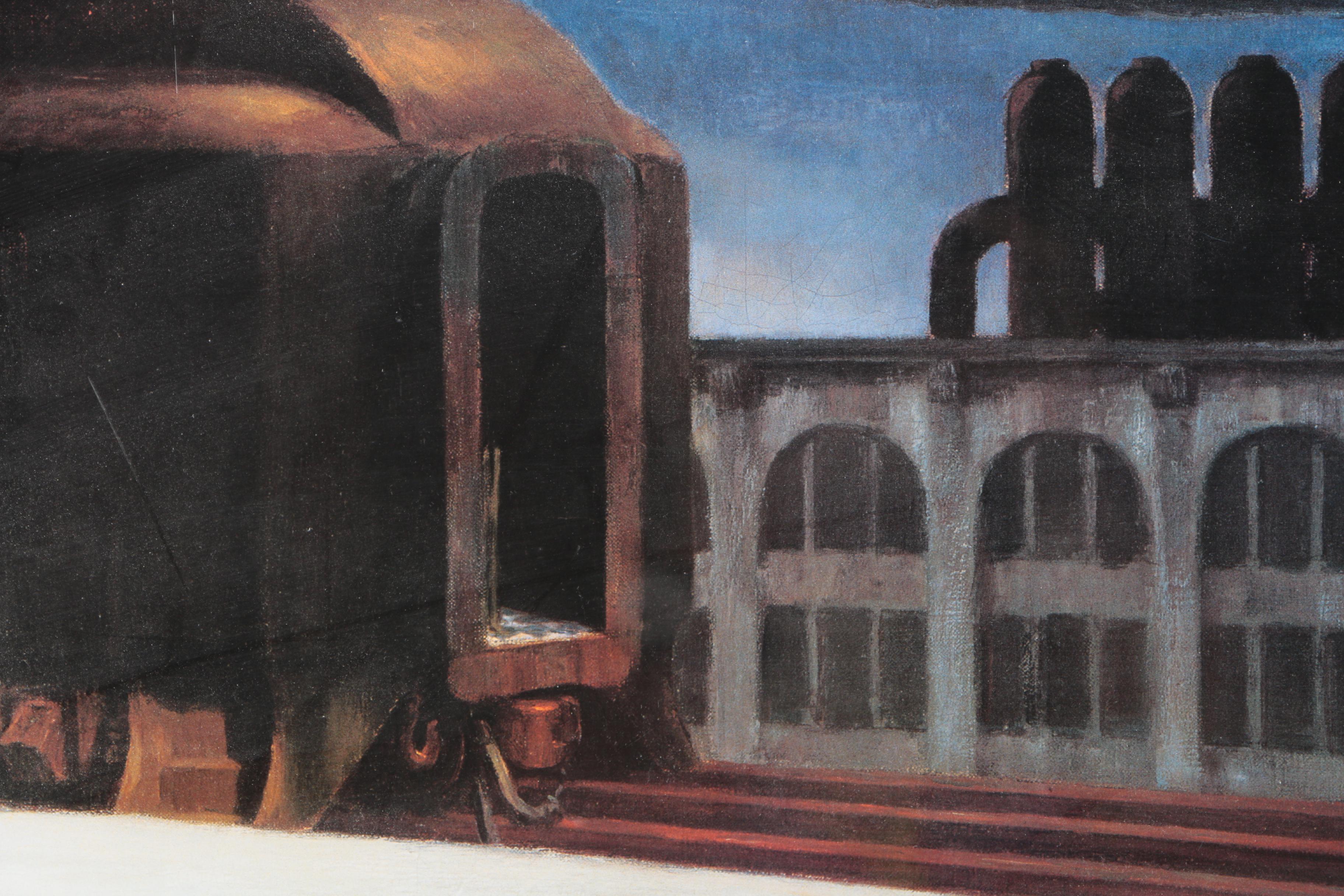 Offset Lithograph Poster After Edward Hopper's "Dawn in Pennsylvania"