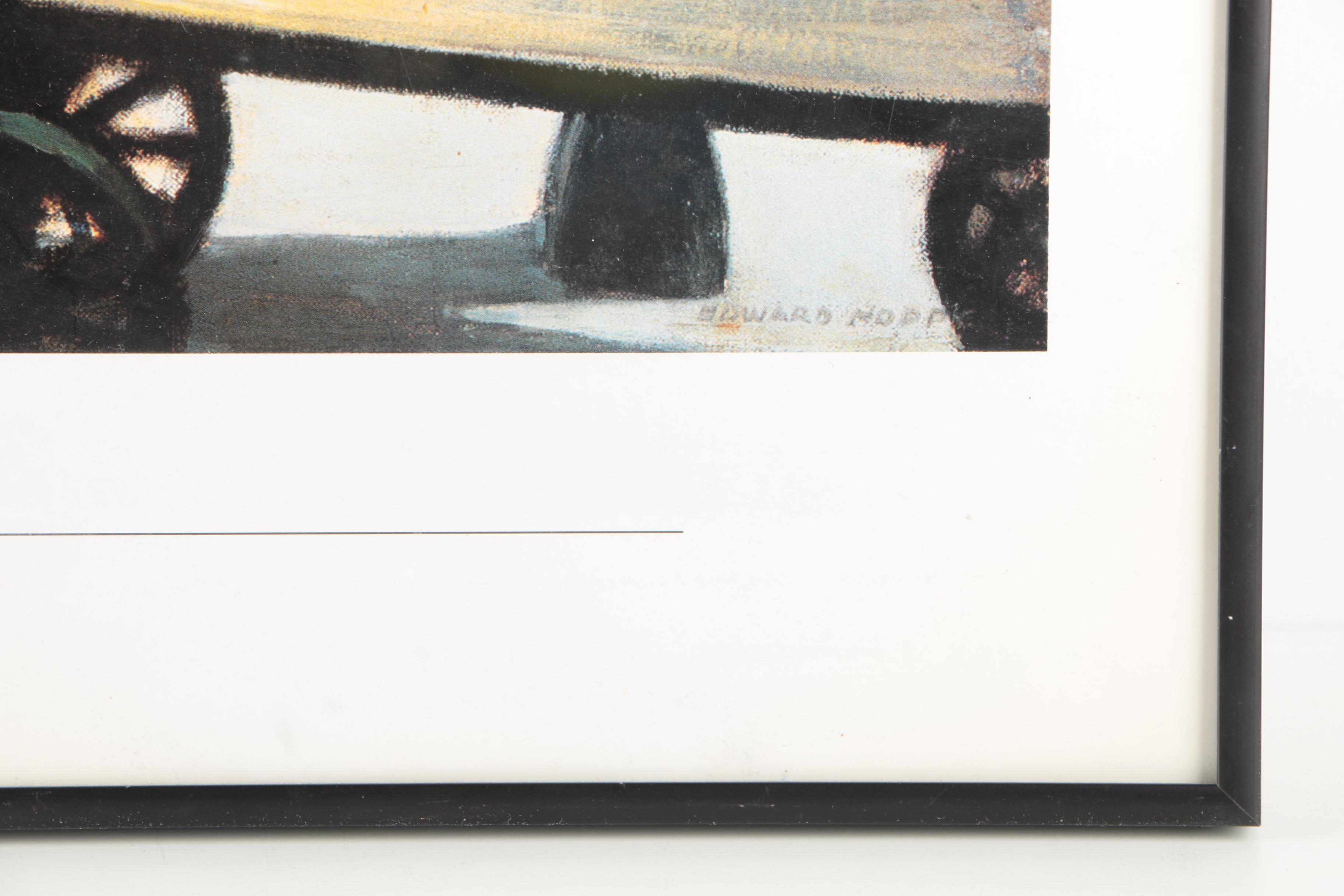 Offset Lithograph Poster After Edward Hopper's "Dawn in Pennsylvania"