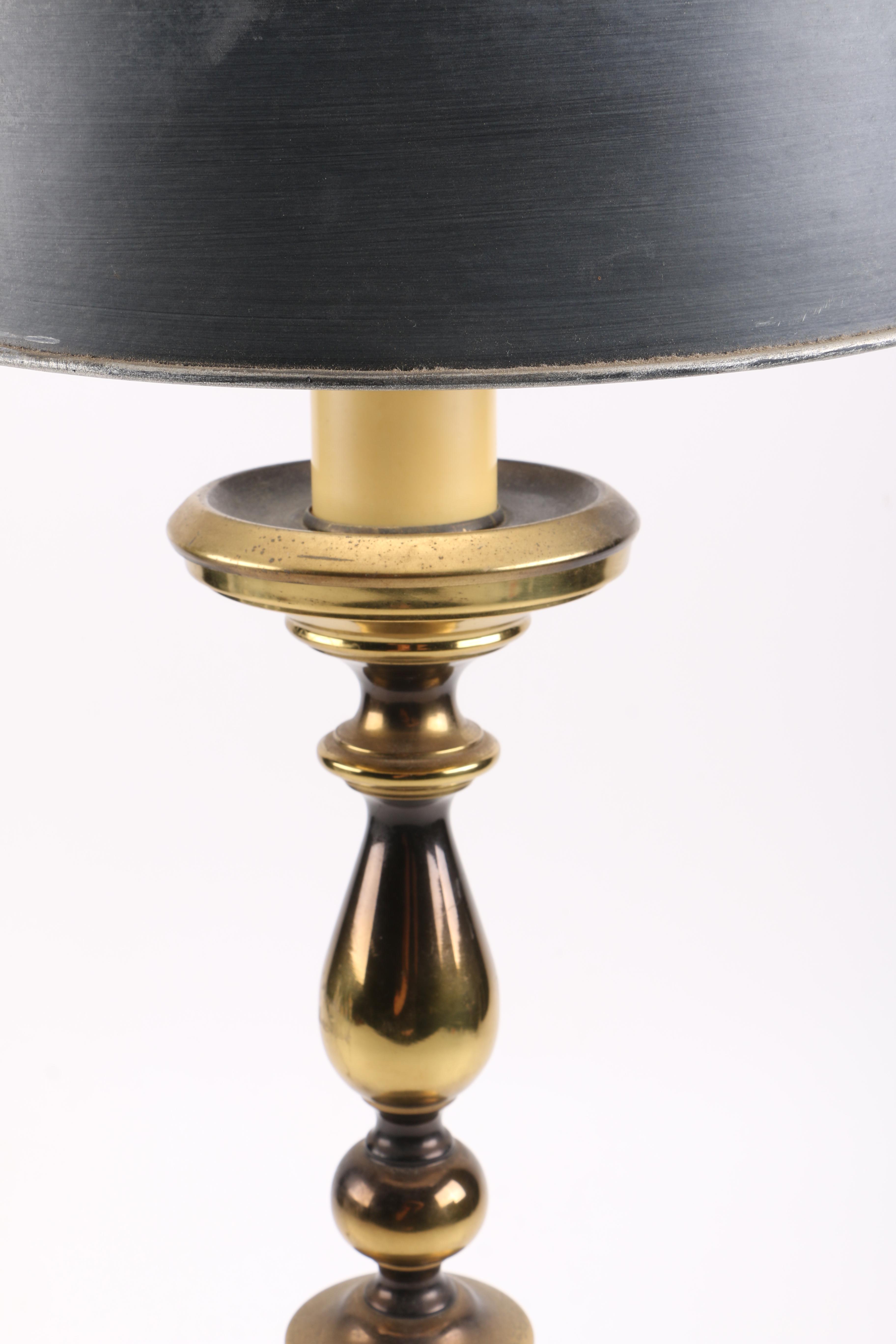 Spindle Brass Table Lamp