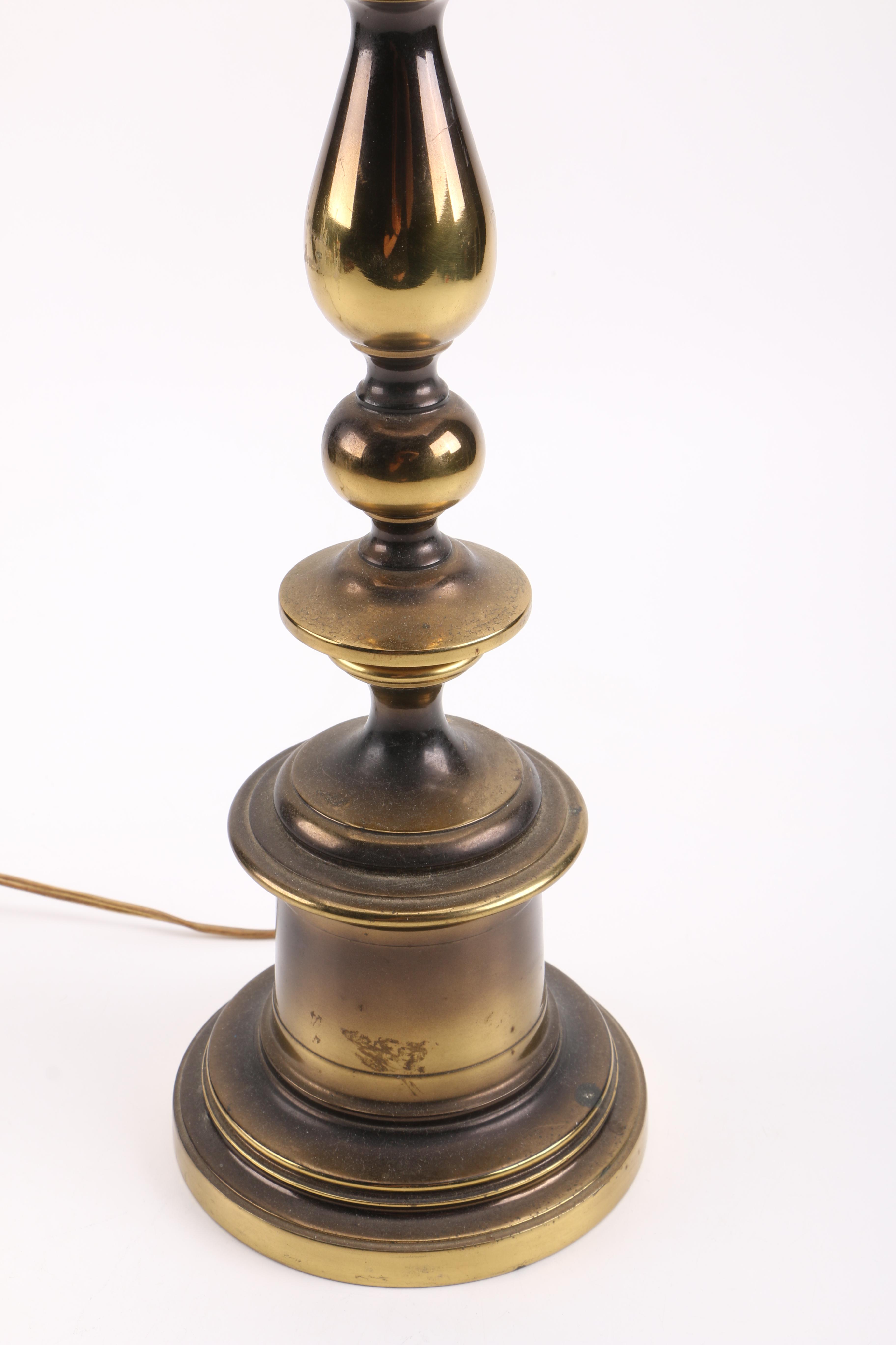 Spindle Brass Table Lamp