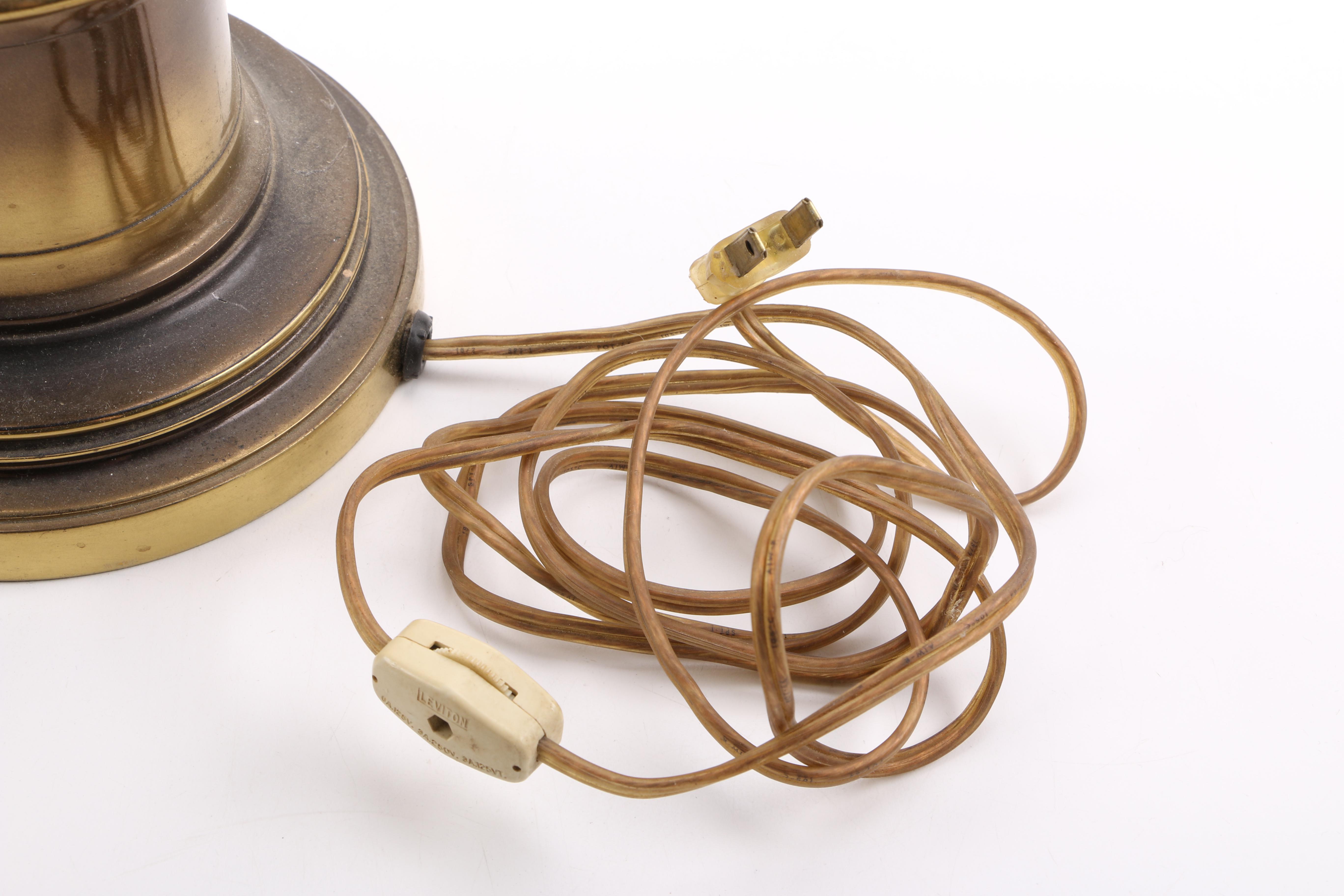 Spindle Brass Table Lamp