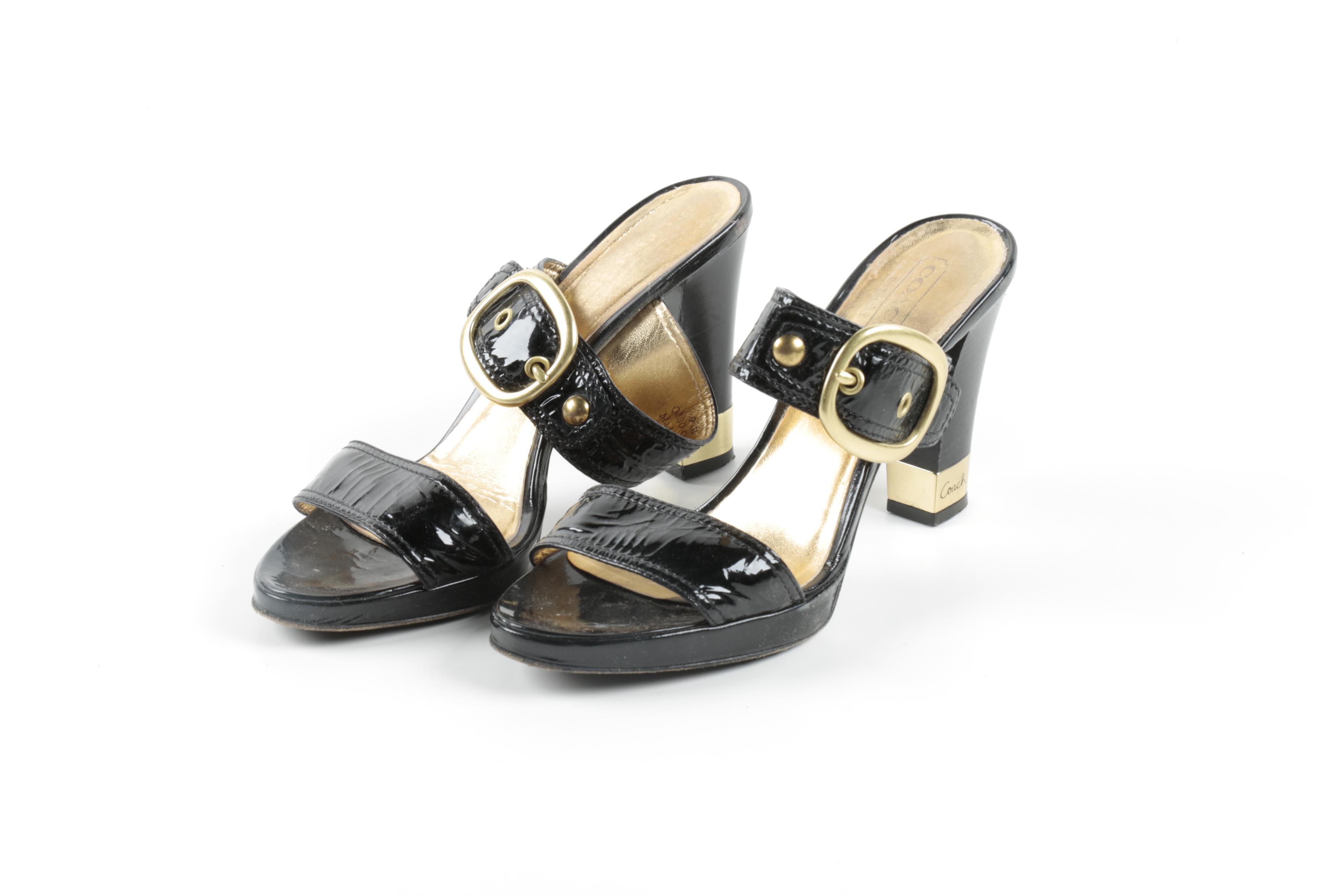 Coach and Stuart Weitzman Black Heels