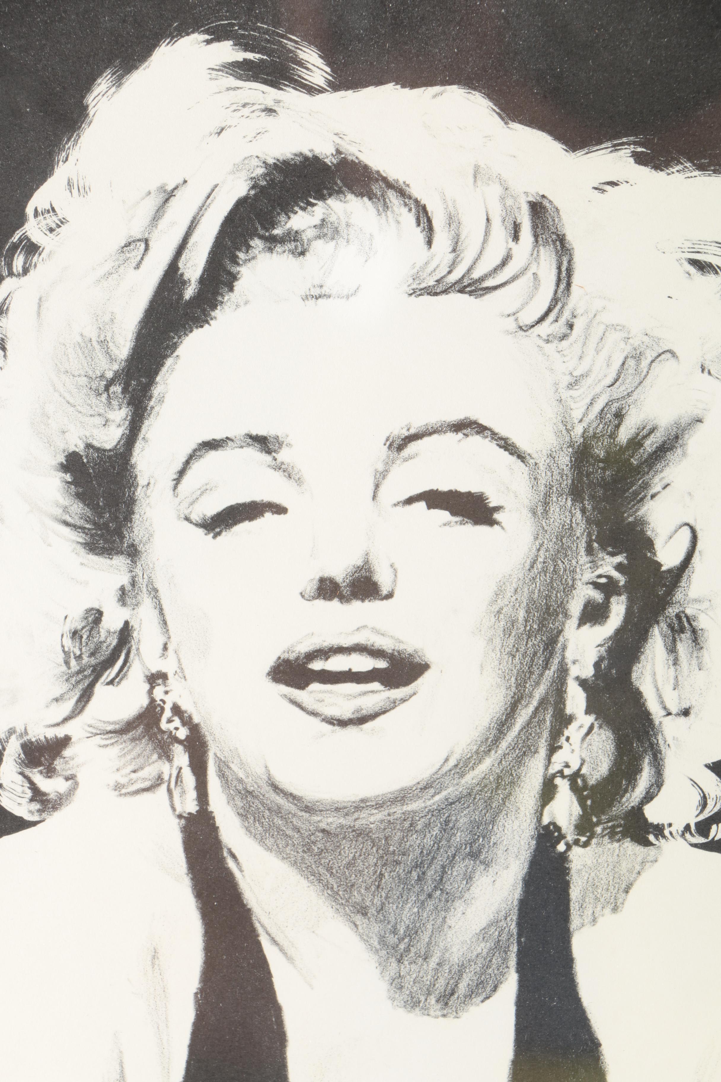 Lanse Limited Edition Lithograph on Paper of Marilyn Monroe
