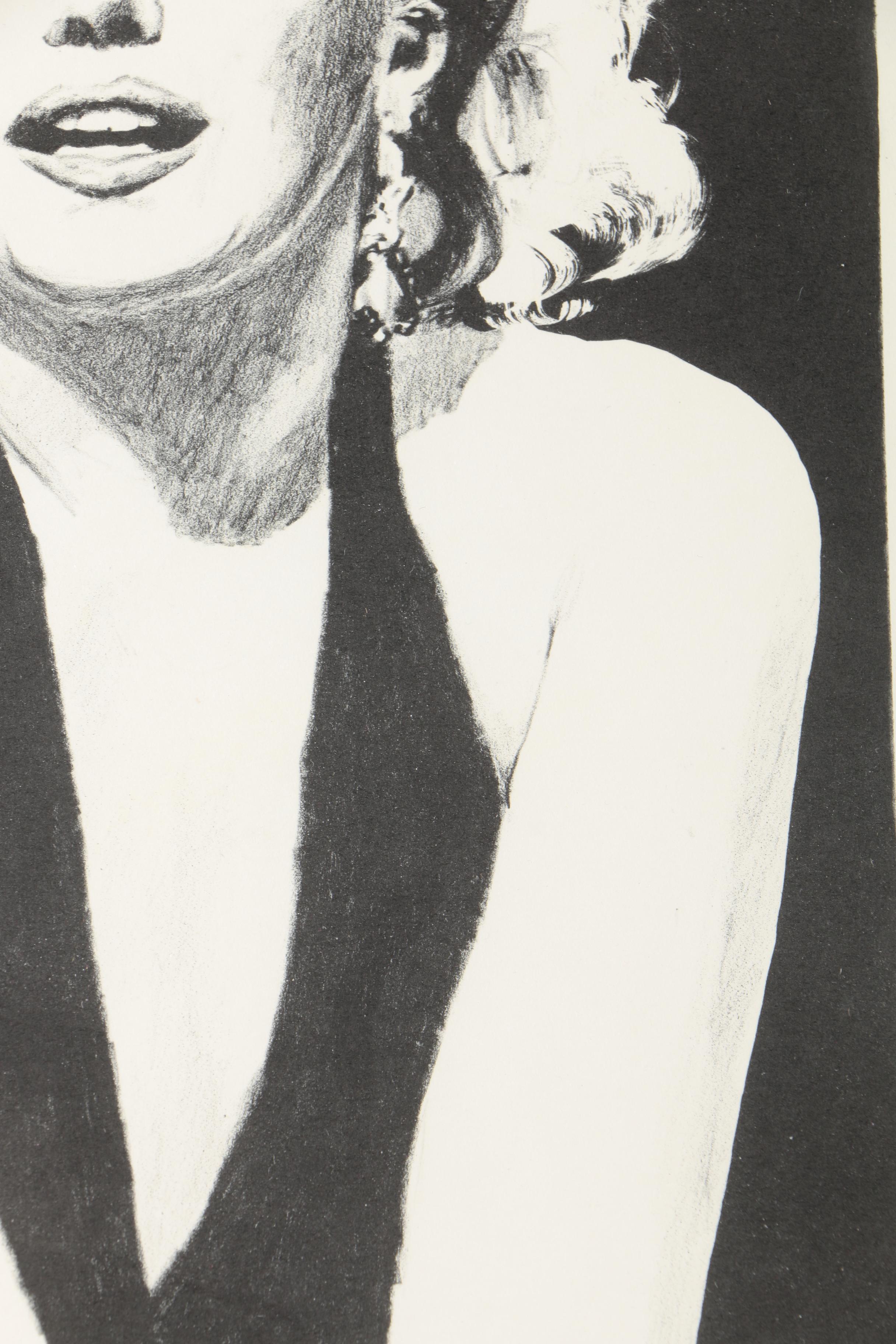 Lanse Limited Edition Lithograph on Paper of Marilyn Monroe