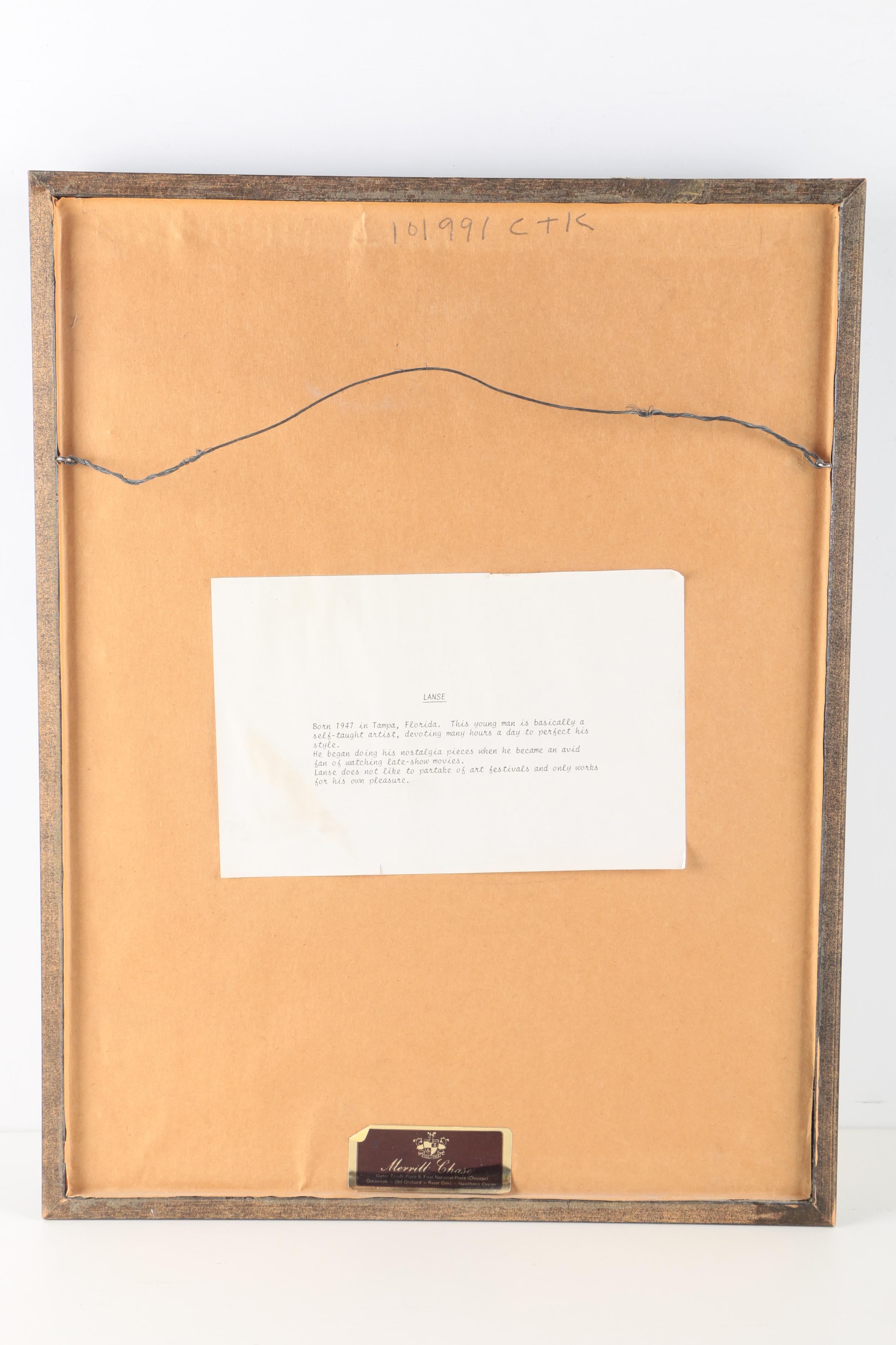 Lanse Limited Edition Lithograph on Paper of Marilyn Monroe