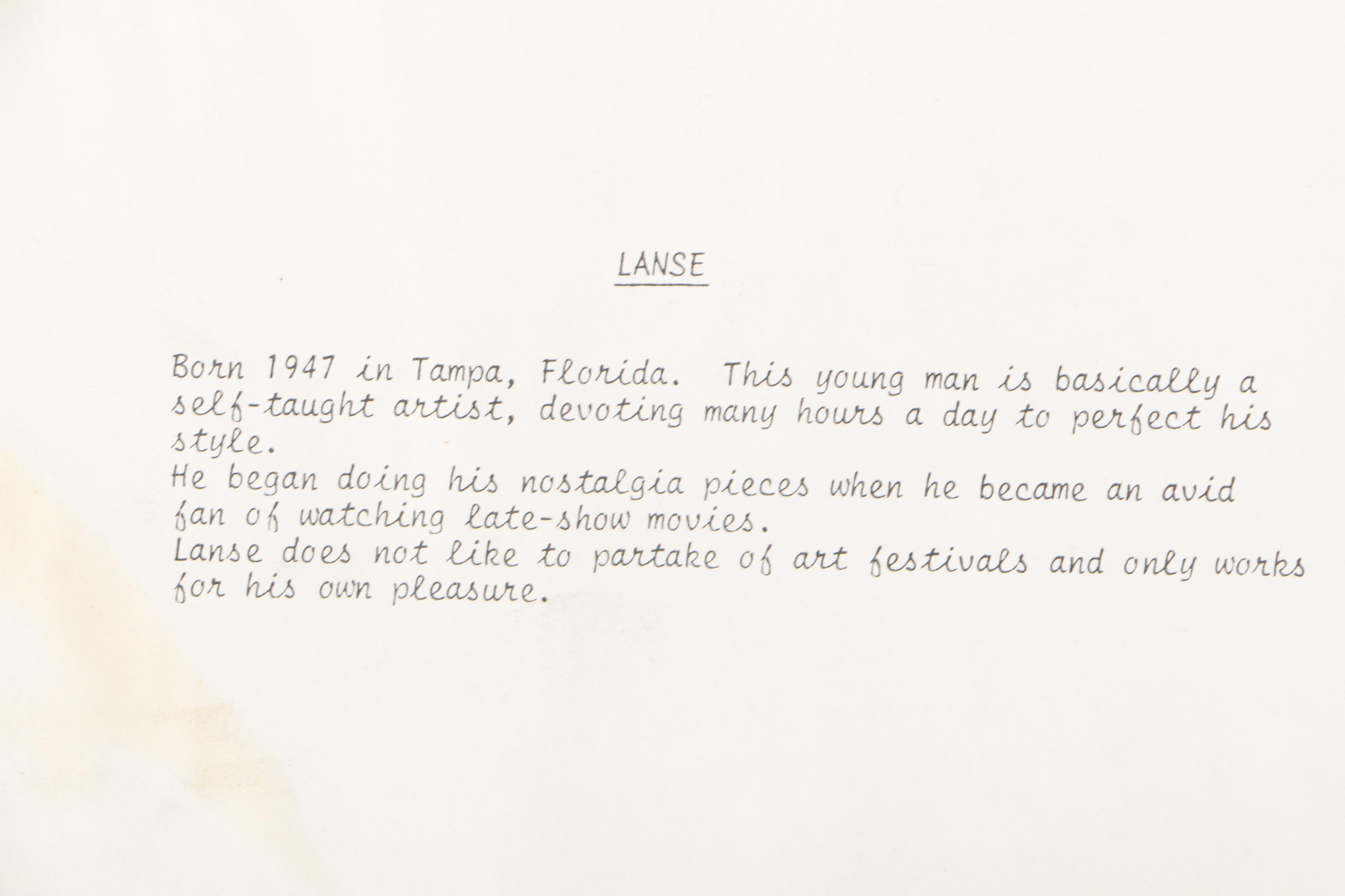 Lanse Limited Edition Lithograph on Paper of Marilyn Monroe