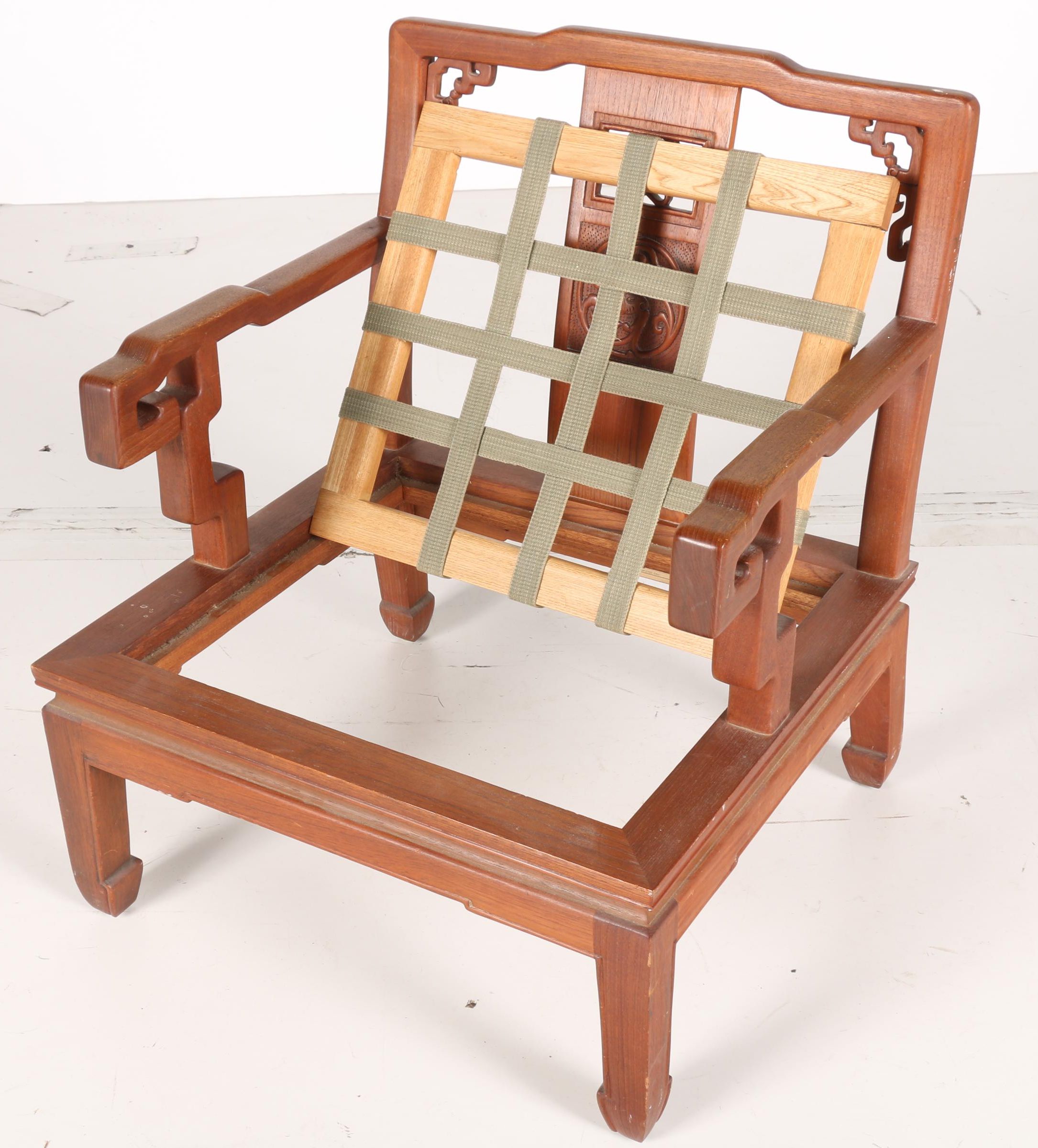 Korean Hardwood Armchair by Korea Furniture Mfg. Co., Ltd.