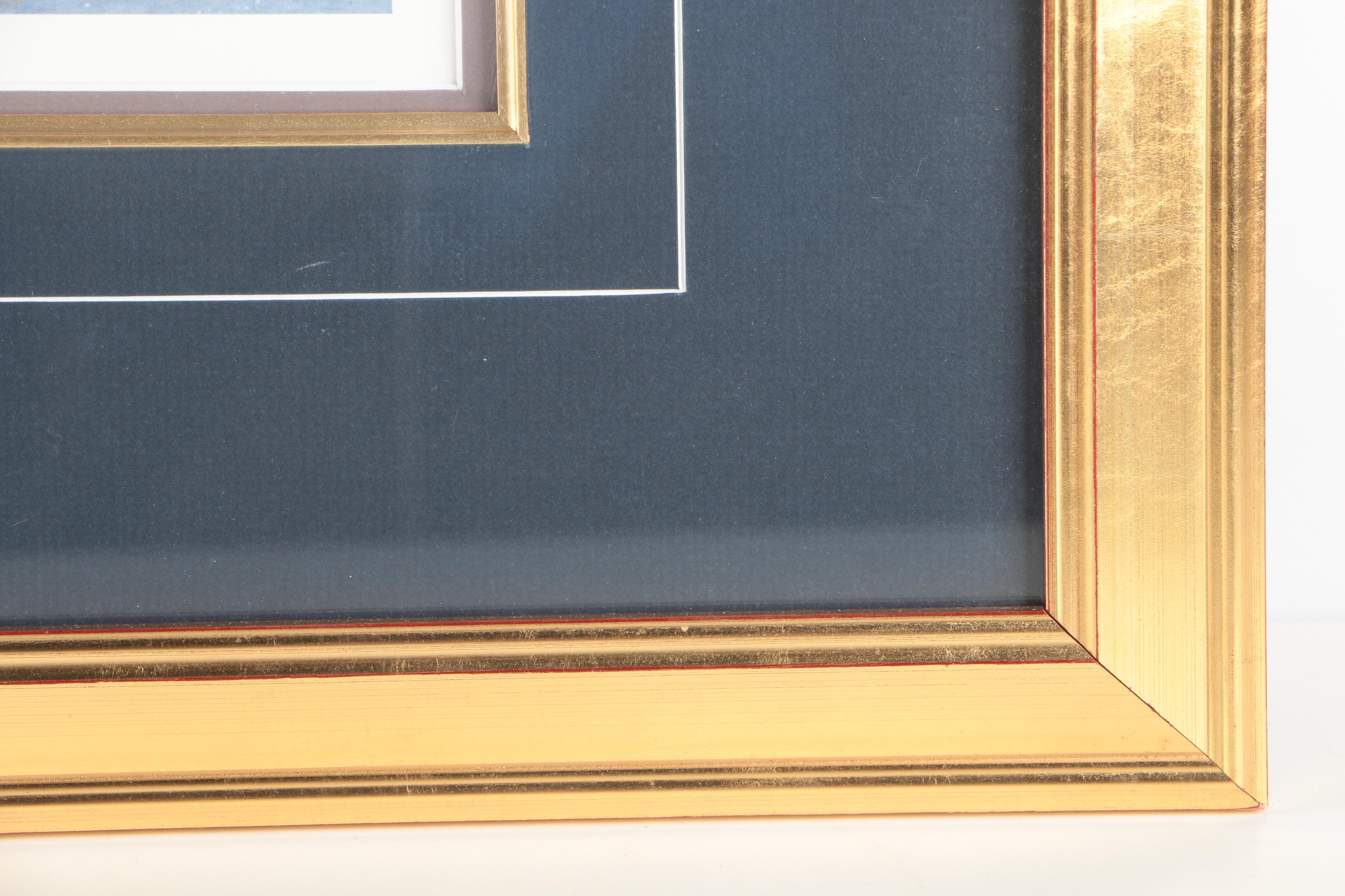 Stephen Lyman Limited Edition Offset Lithograph "Moonlit Flight on Christmas Night"