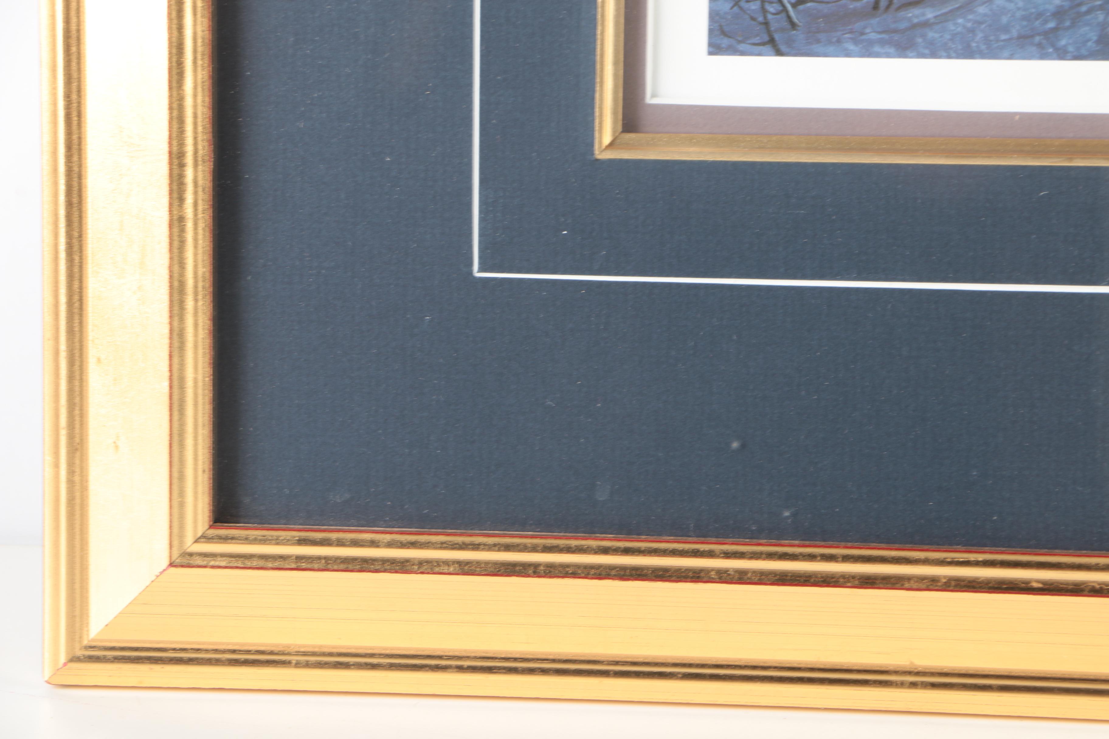 Stephen Lyman Limited Edition Offset Lithograph "Moonlit Flight on Christmas Night"