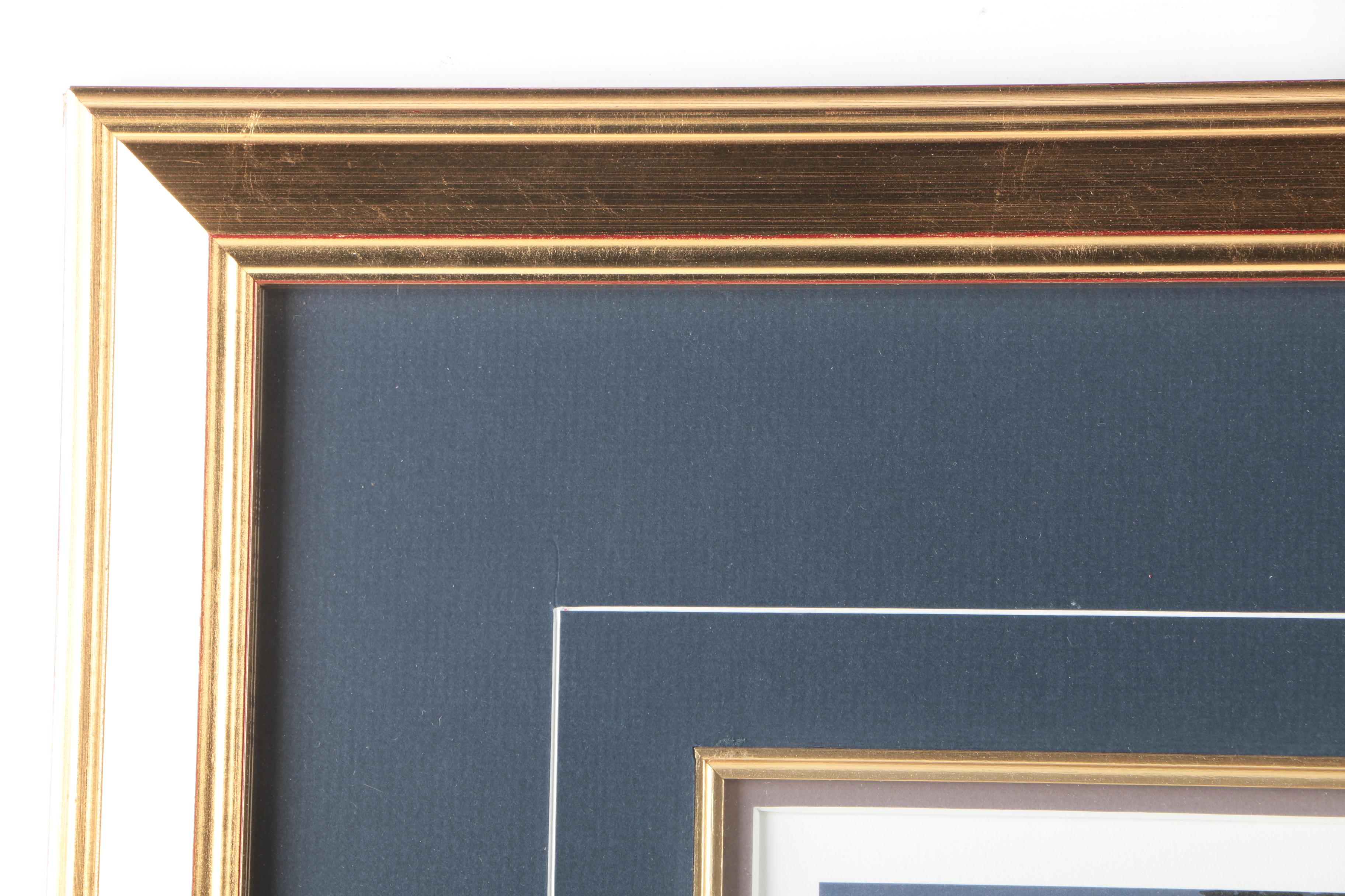 Stephen Lyman Limited Edition Offset Lithograph "Moonlit Flight on Christmas Night"