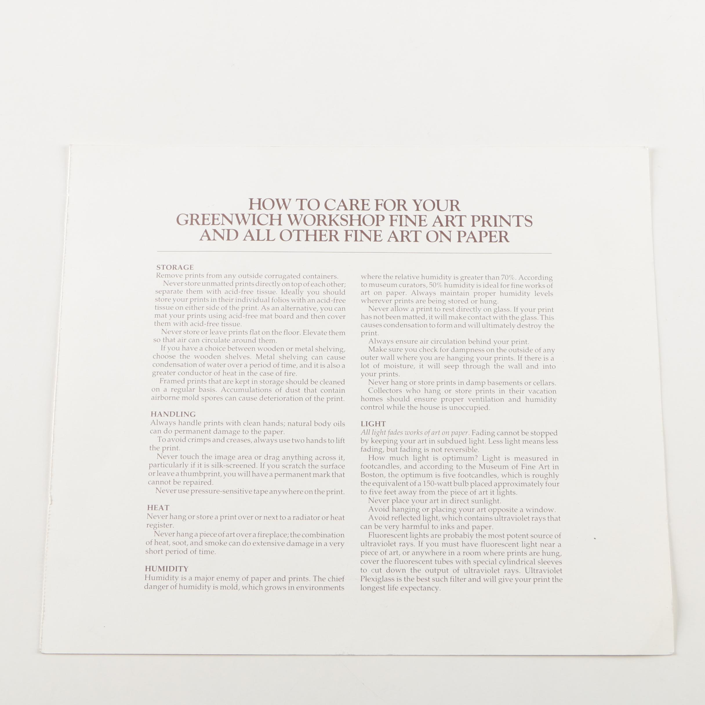 Stephen Lyman Limited Edition Offset Lithograph "Moonlit Flight on Christmas Night"