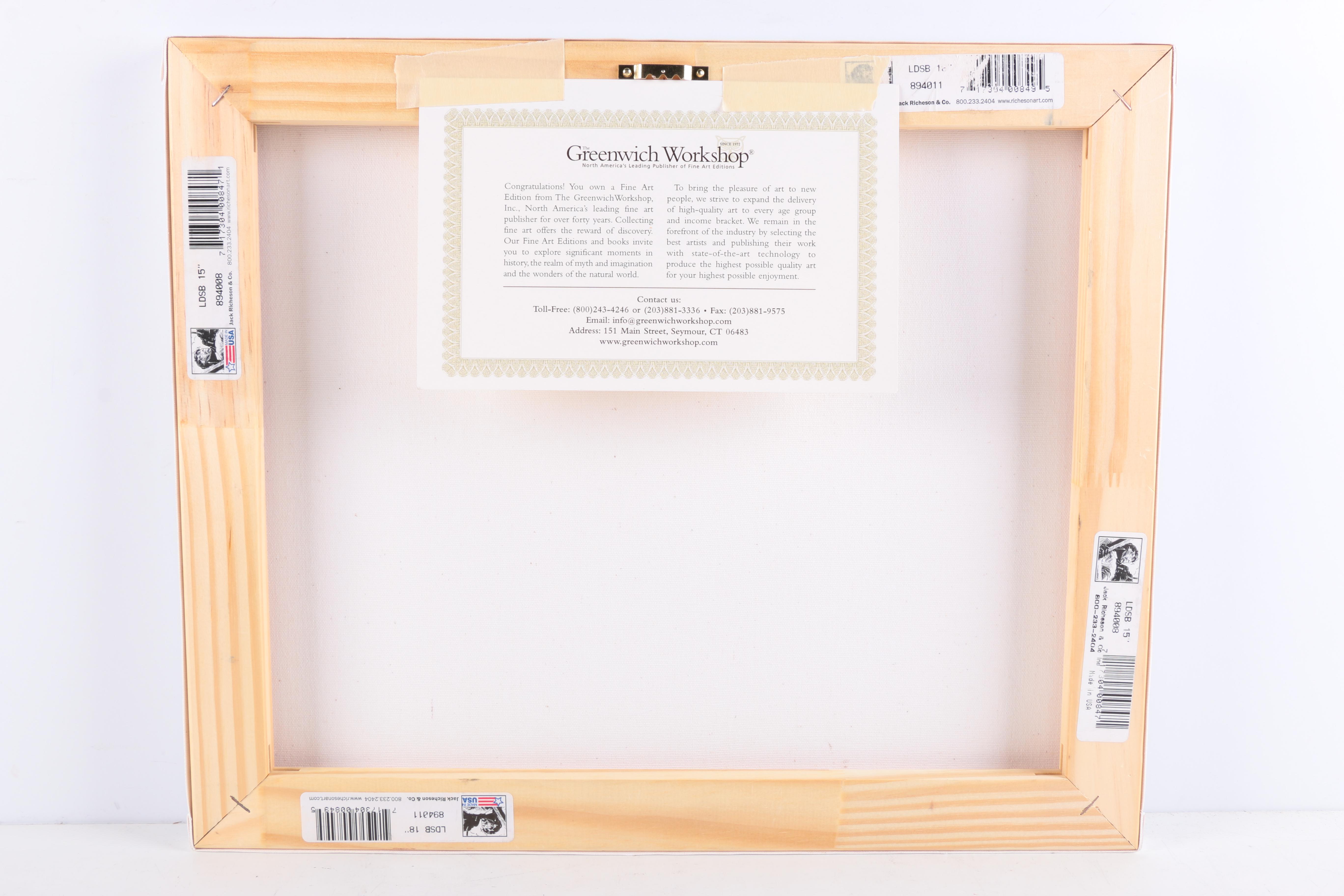 Scott Gustafson Limited Edition Giclee on Canvas "St.Nick" and "Santa With Reindeer"