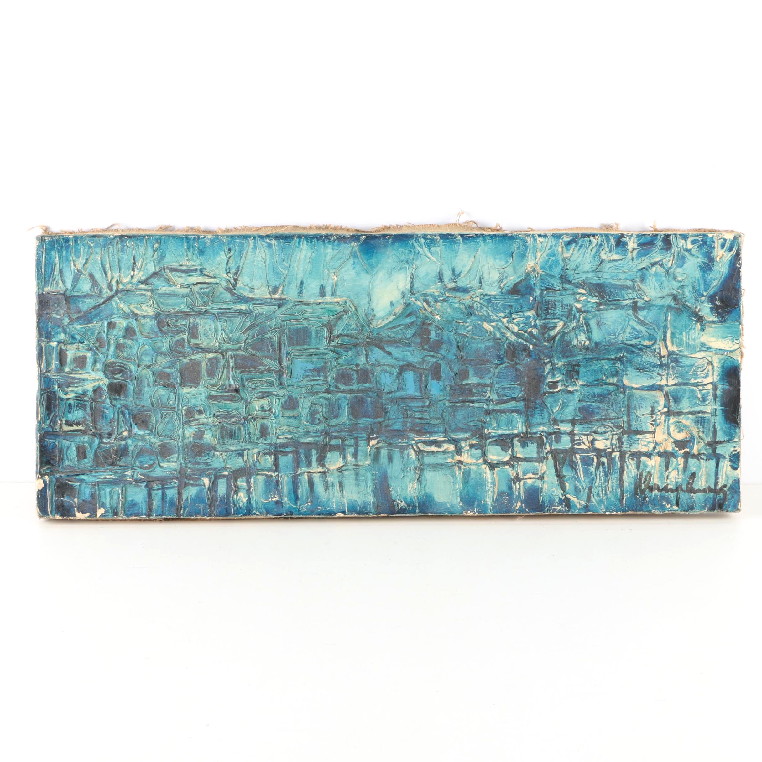 Abstract Oil Painting on Canvas