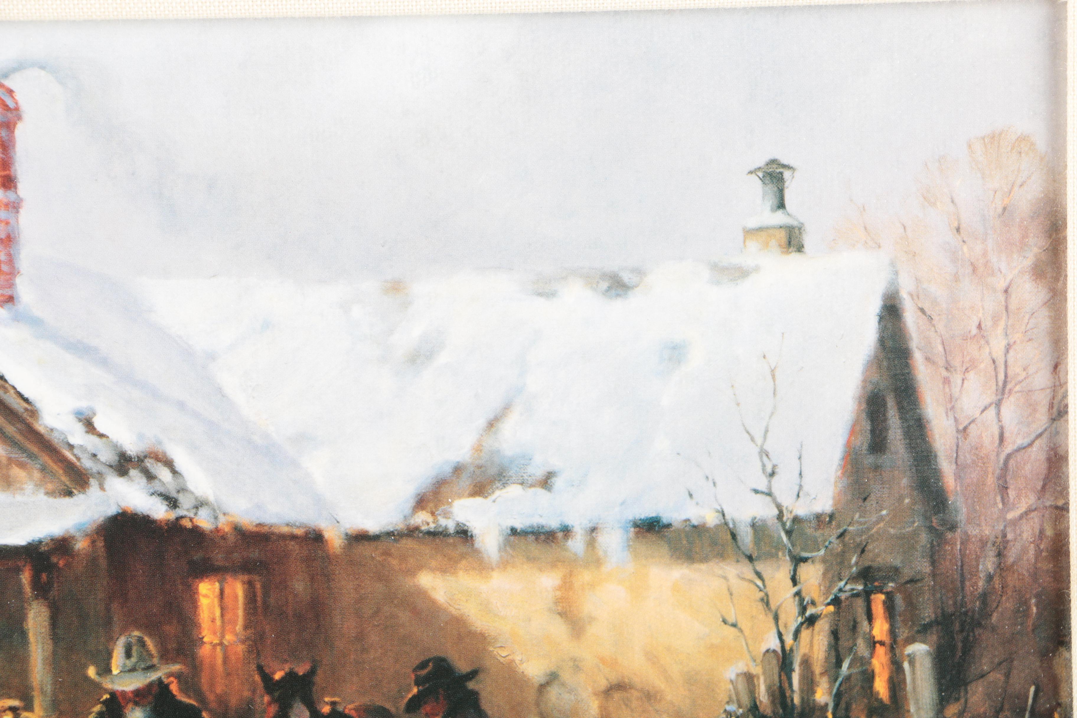 G. Harvey Offset Lithographs After Paintings Featuring Limited Edition "Cowboy Country Club"