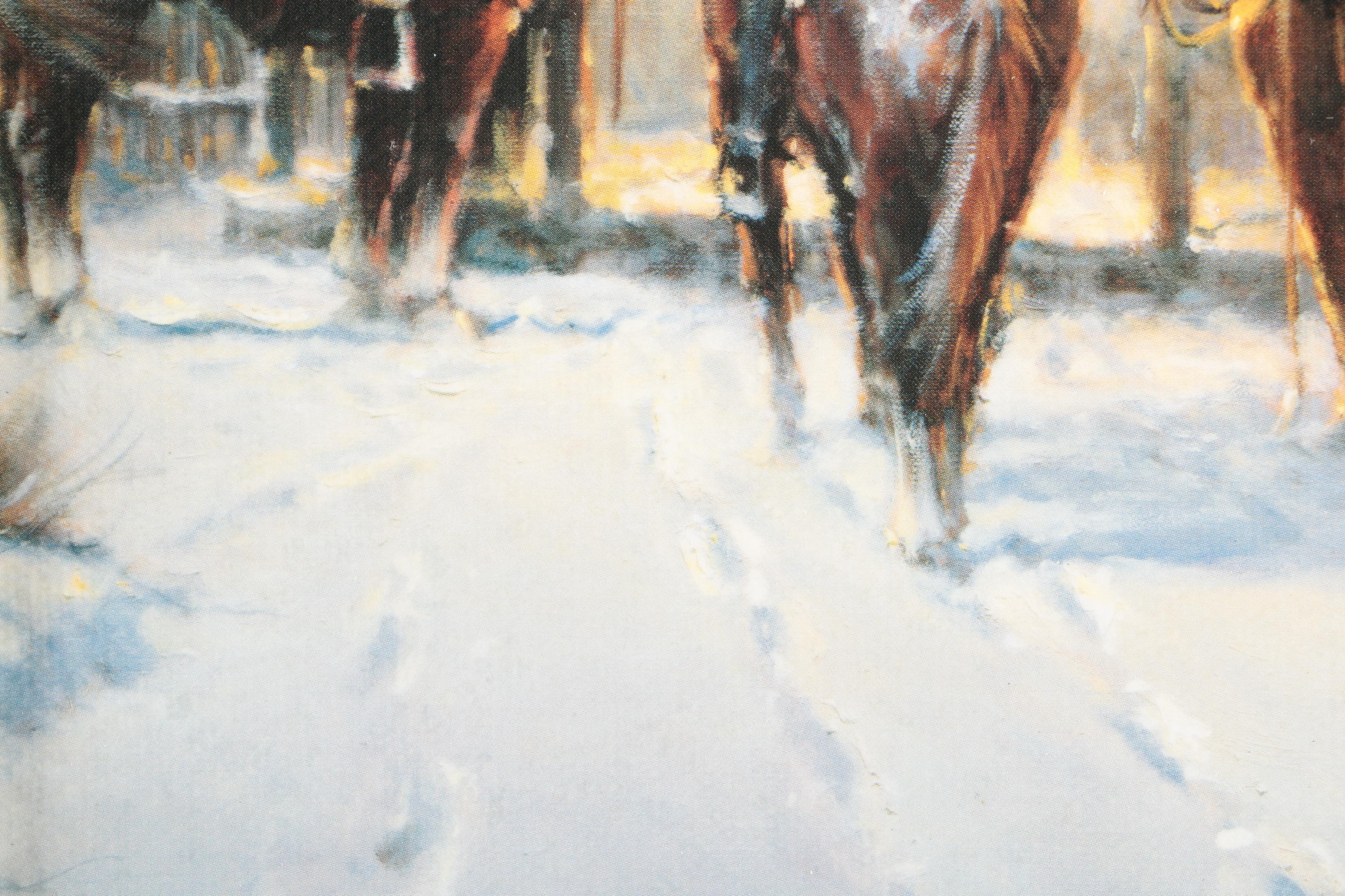 G. Harvey Offset Lithographs After Paintings Featuring Limited Edition "Cowboy Country Club"