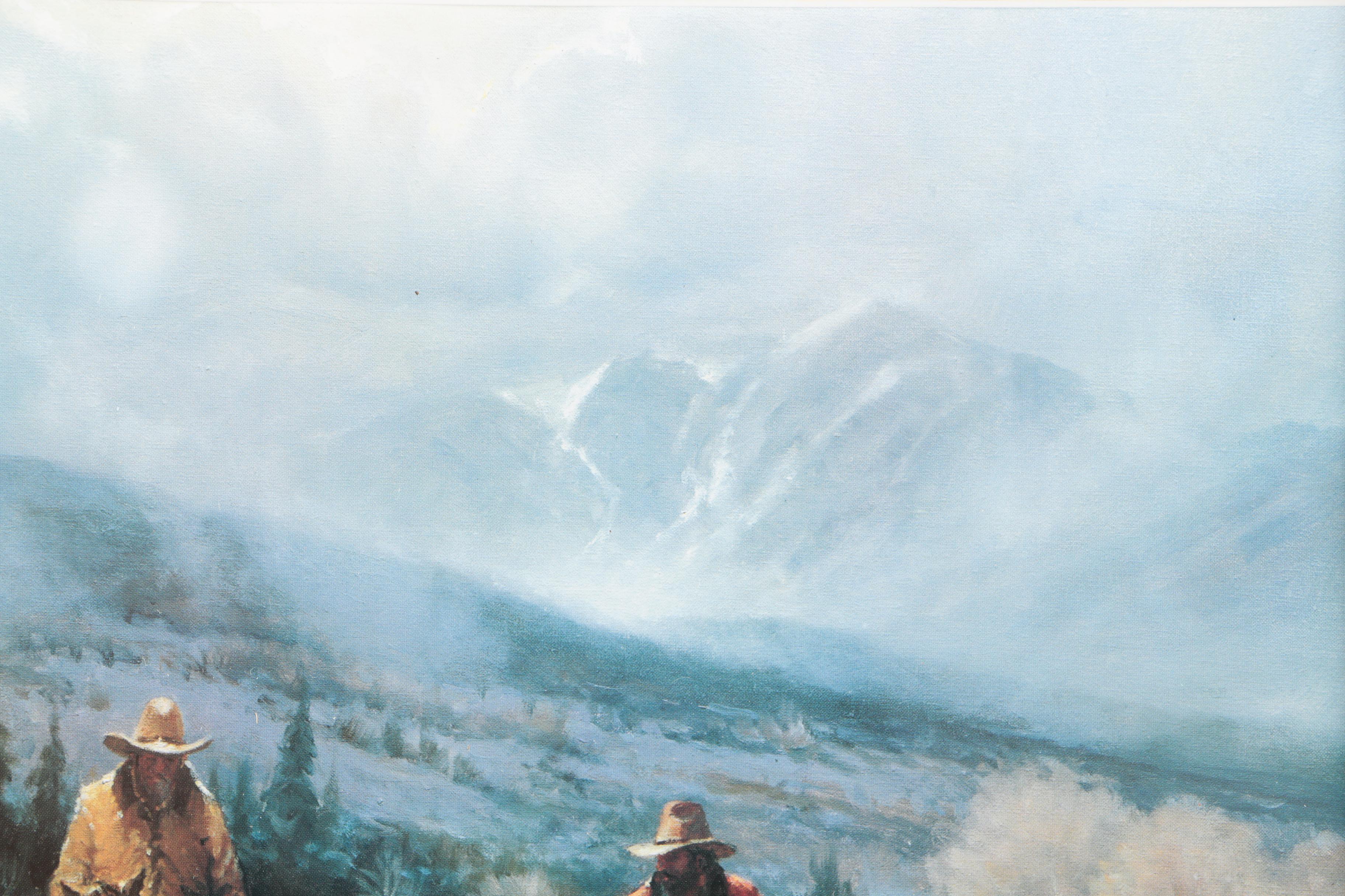 G. Harvey Offset Lithographs After Paintings Featuring Limited Edition "Cowboy Country Club"